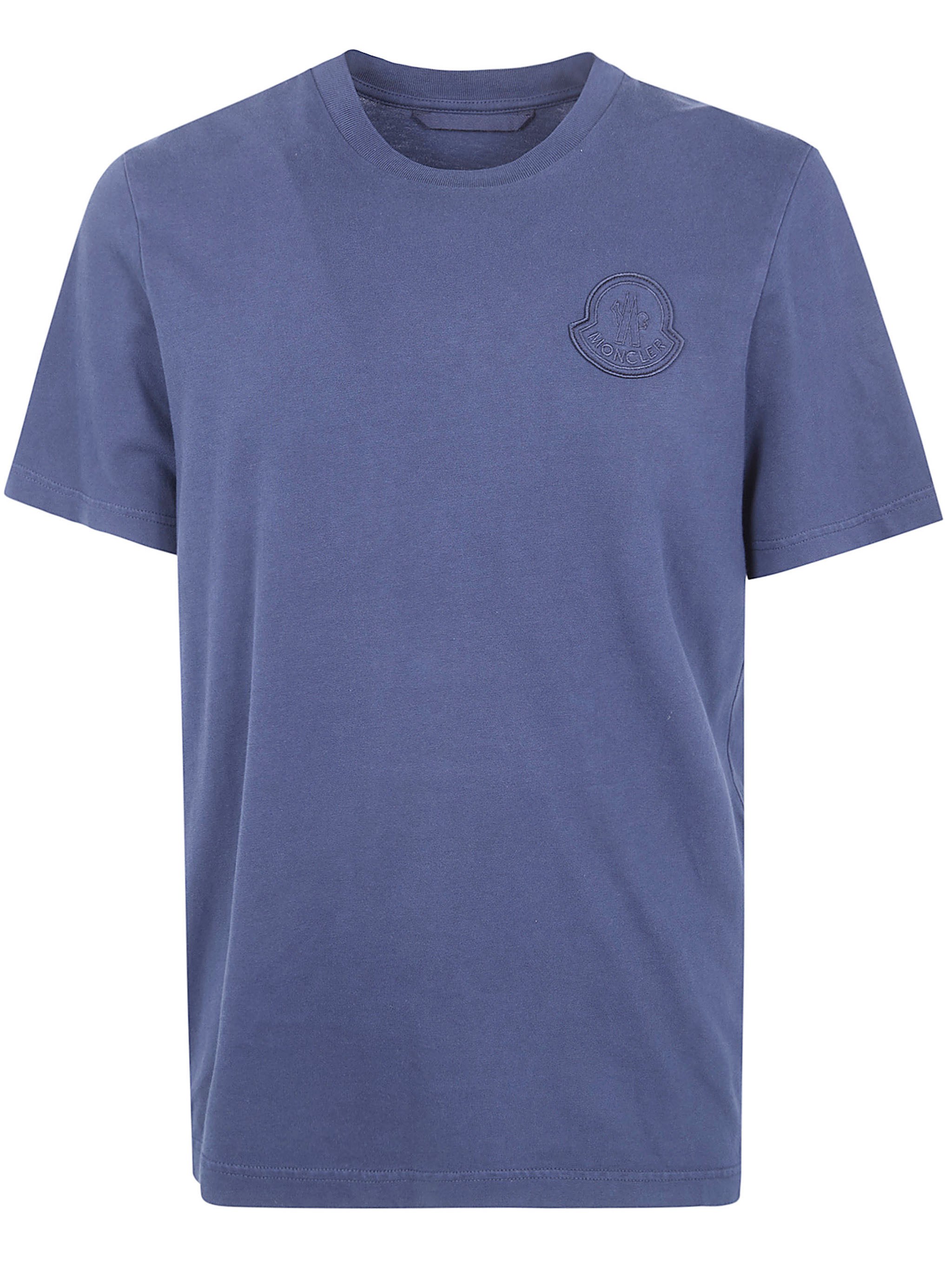 Camiseta Moncler de manga corta en punto de algodón peinado pesado