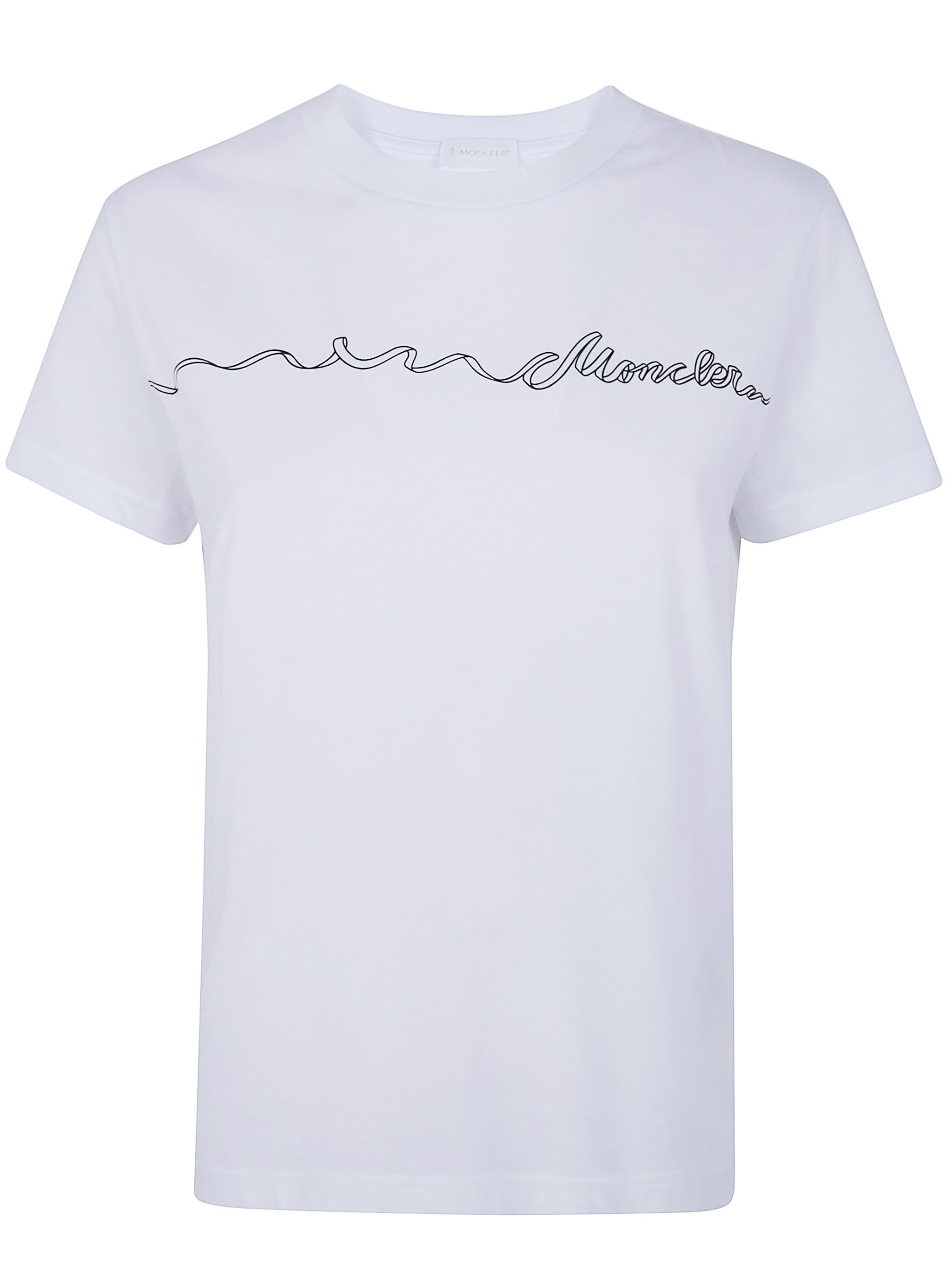 Moncler 男士磨毛平纹针织短袖T恤