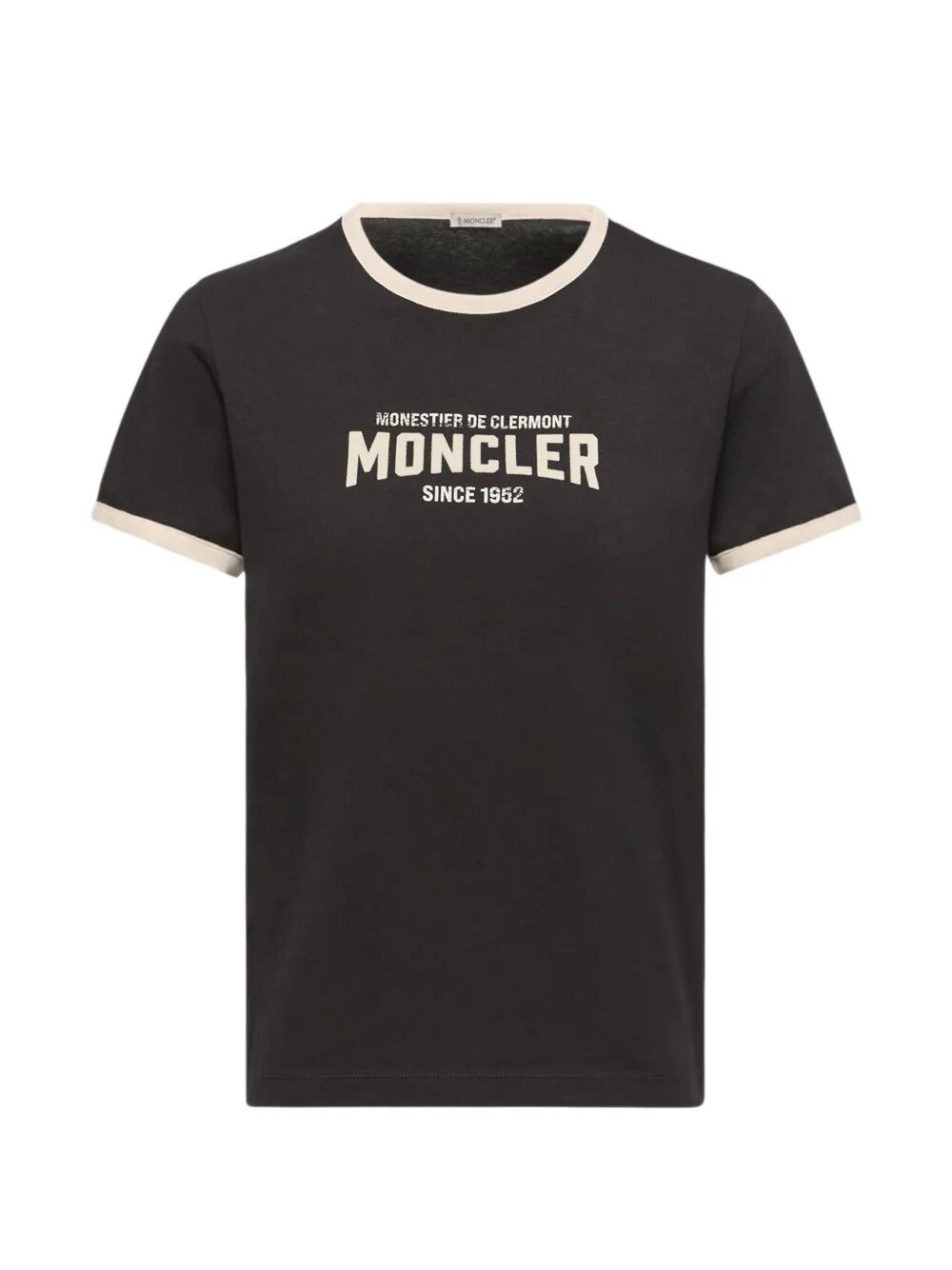 MONCLER Short Sleeves Pure Cotton Lightr Jersey T-Shirt