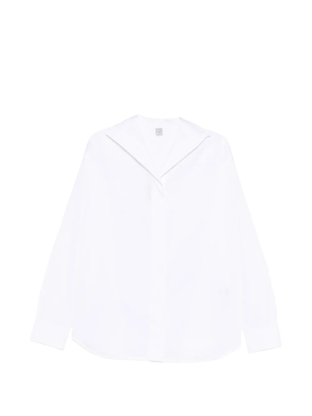 Totême "sharp" Popeline Shirt In White