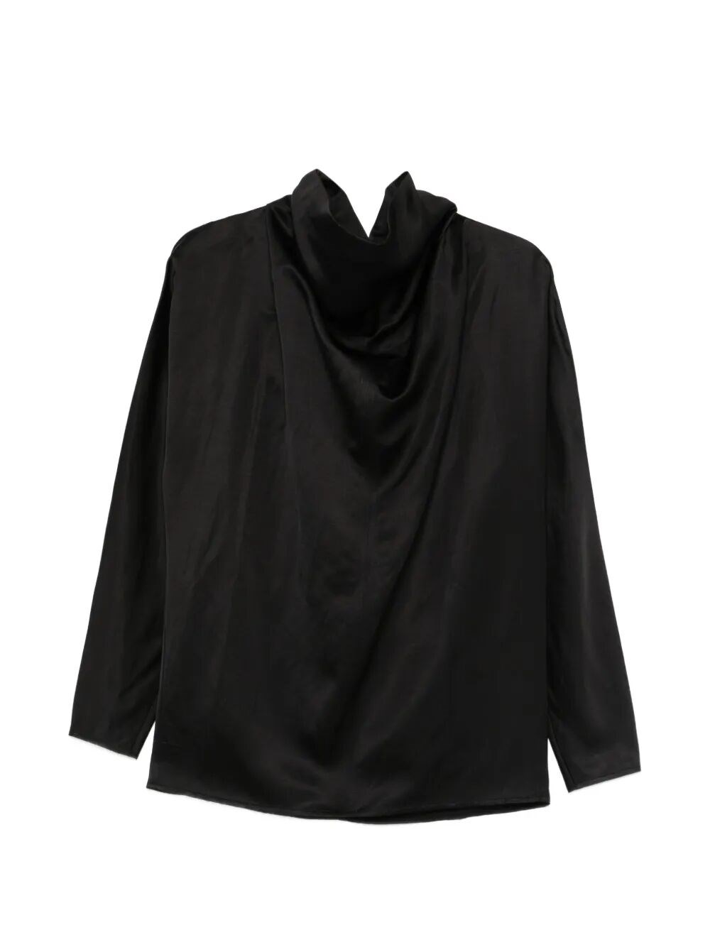 Totême Cowl Neck Blouse In Black