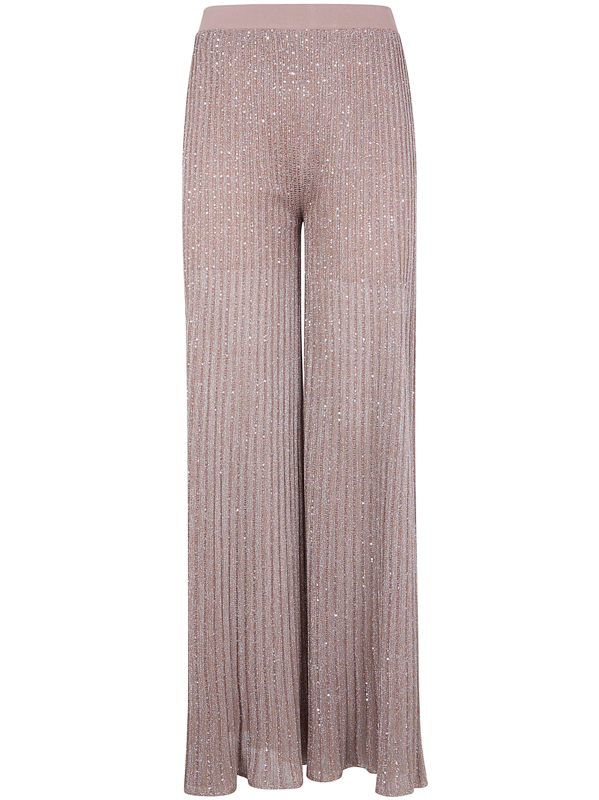 D. EXTERIOR Degrade` Lux Flared Trousers