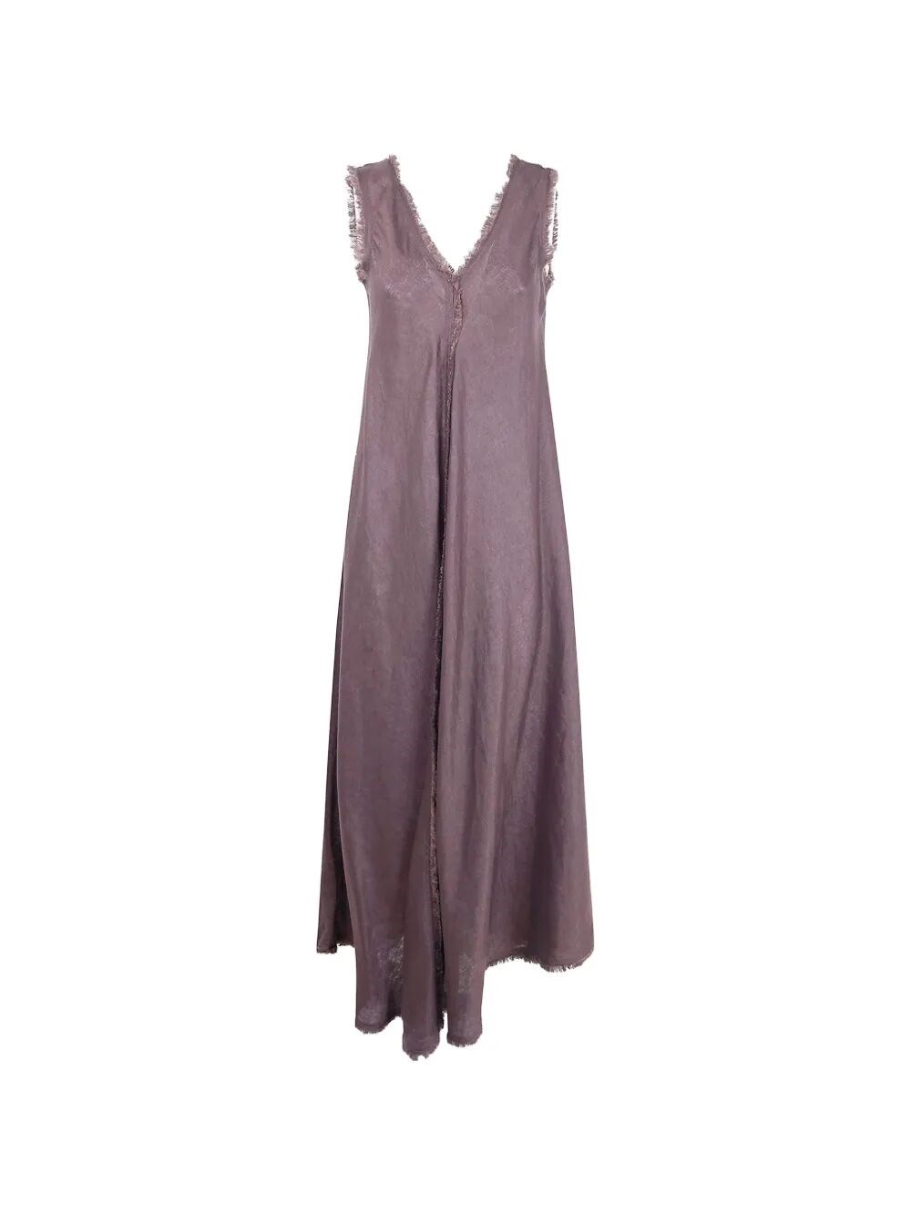 P.a.r.o.s.h P. A.r. O.s. H. "beach26" Linen Midi Dress In Brown