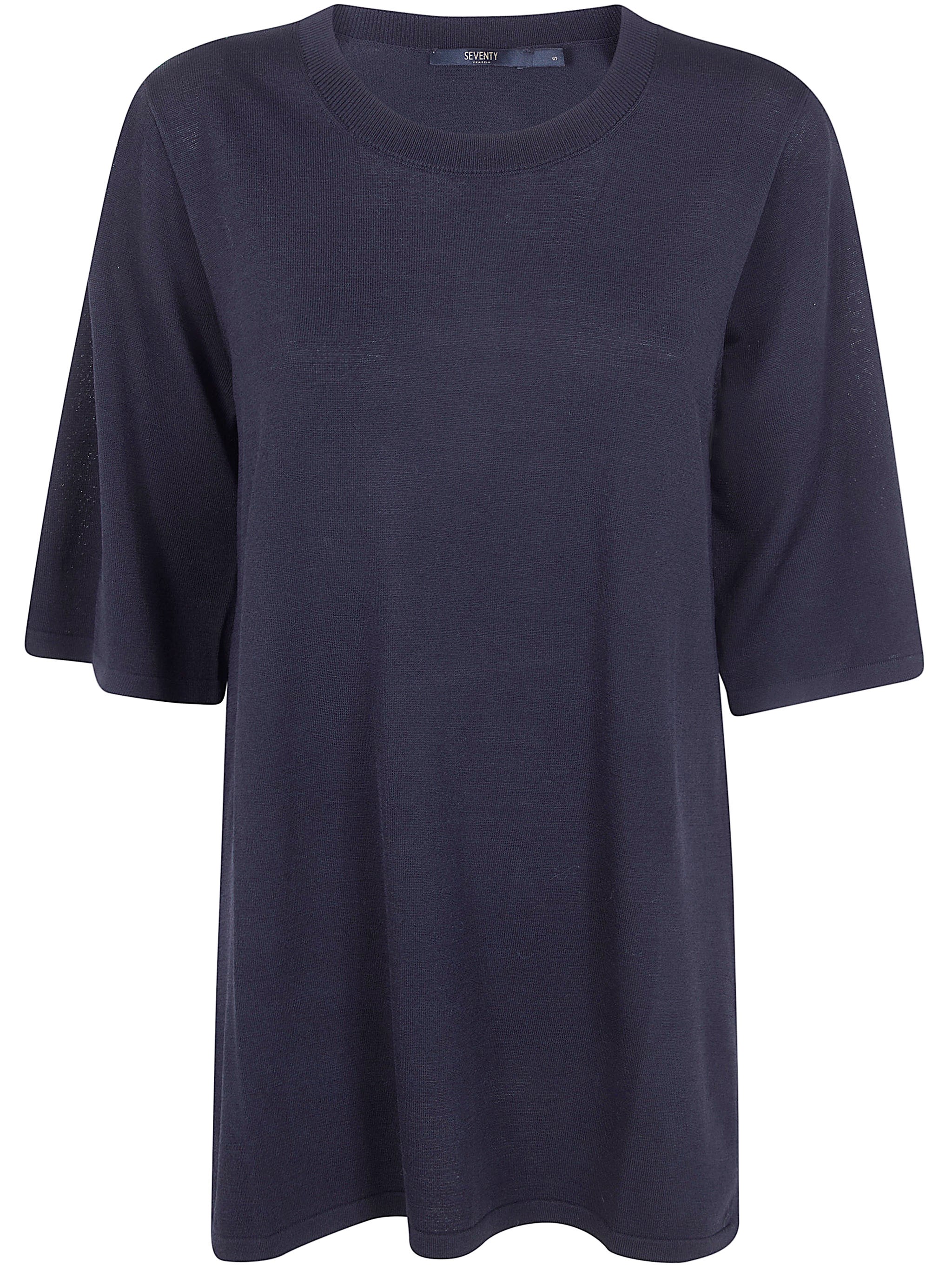 SEVENTY Viscose Round Neck T-Shirt