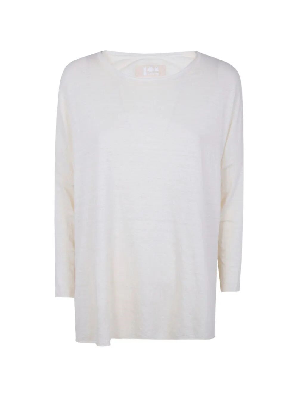 Labo.art Labo. Art "ata" Lieto Linen Round Neck Sweater In White