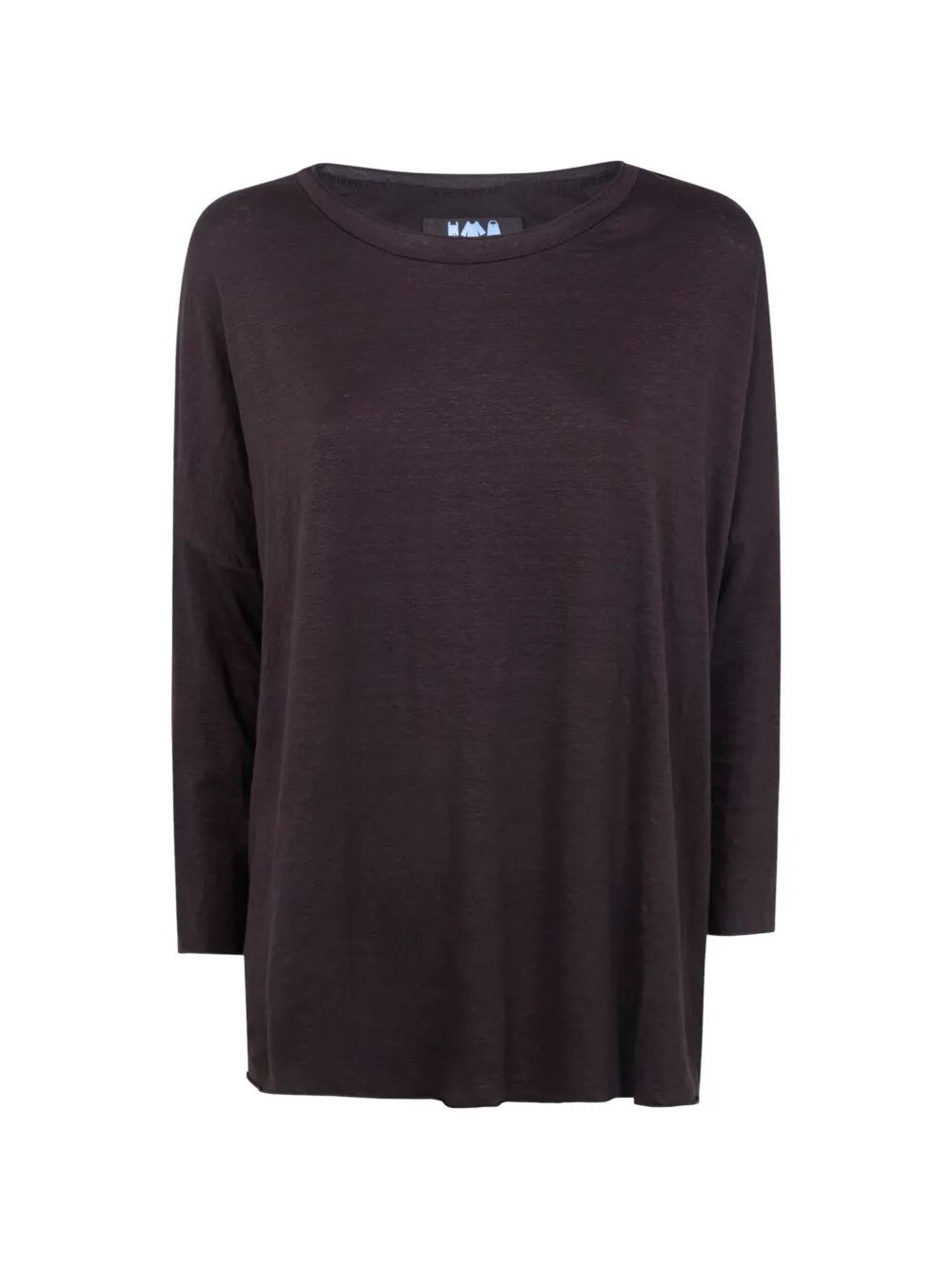 Labo.art Labo. Art "ata" Lieto Linen Round Neck Sweater In Brown