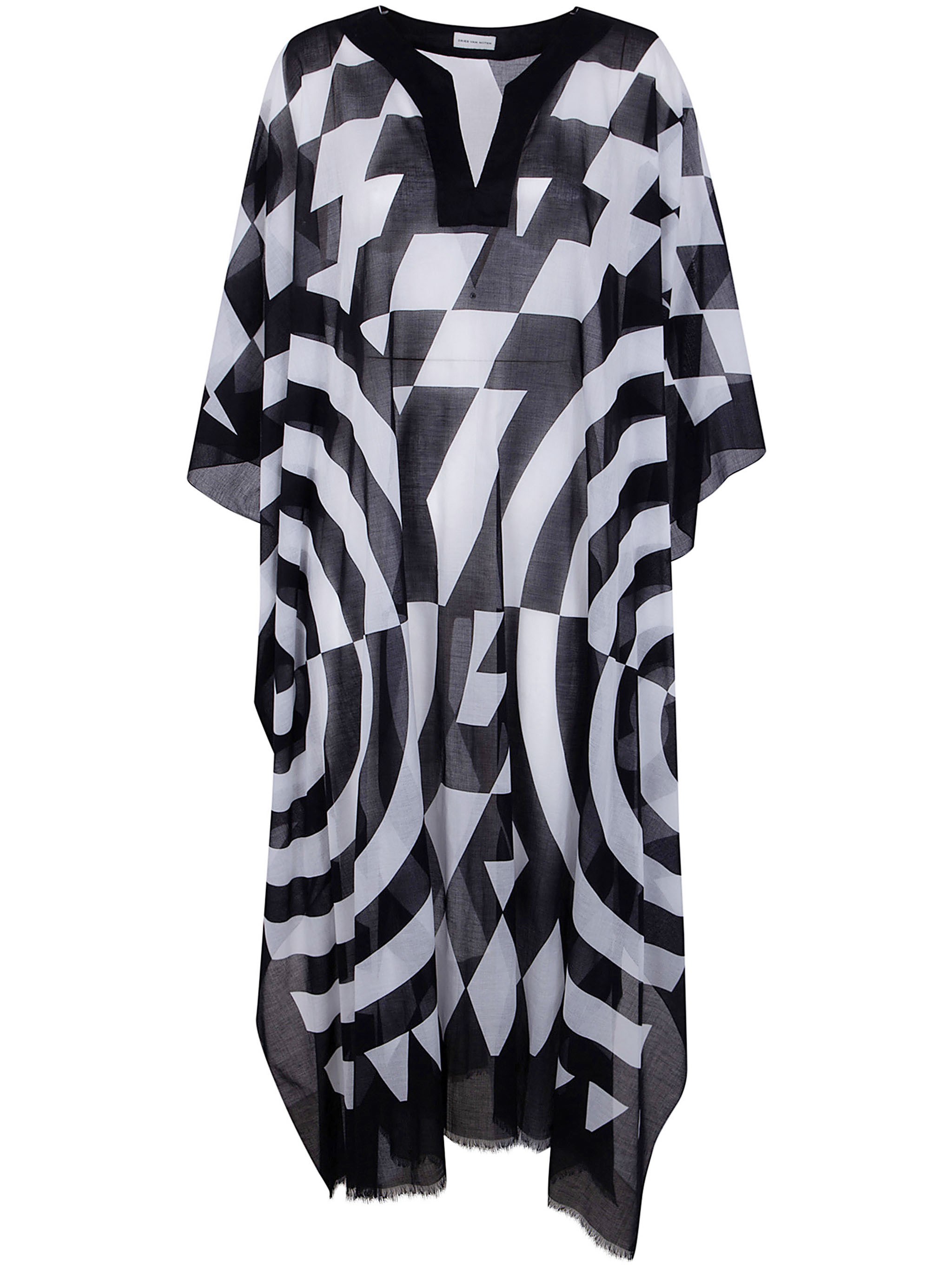 DRIES VAN NOTEN "Cartland" Long Kaftano Shirt