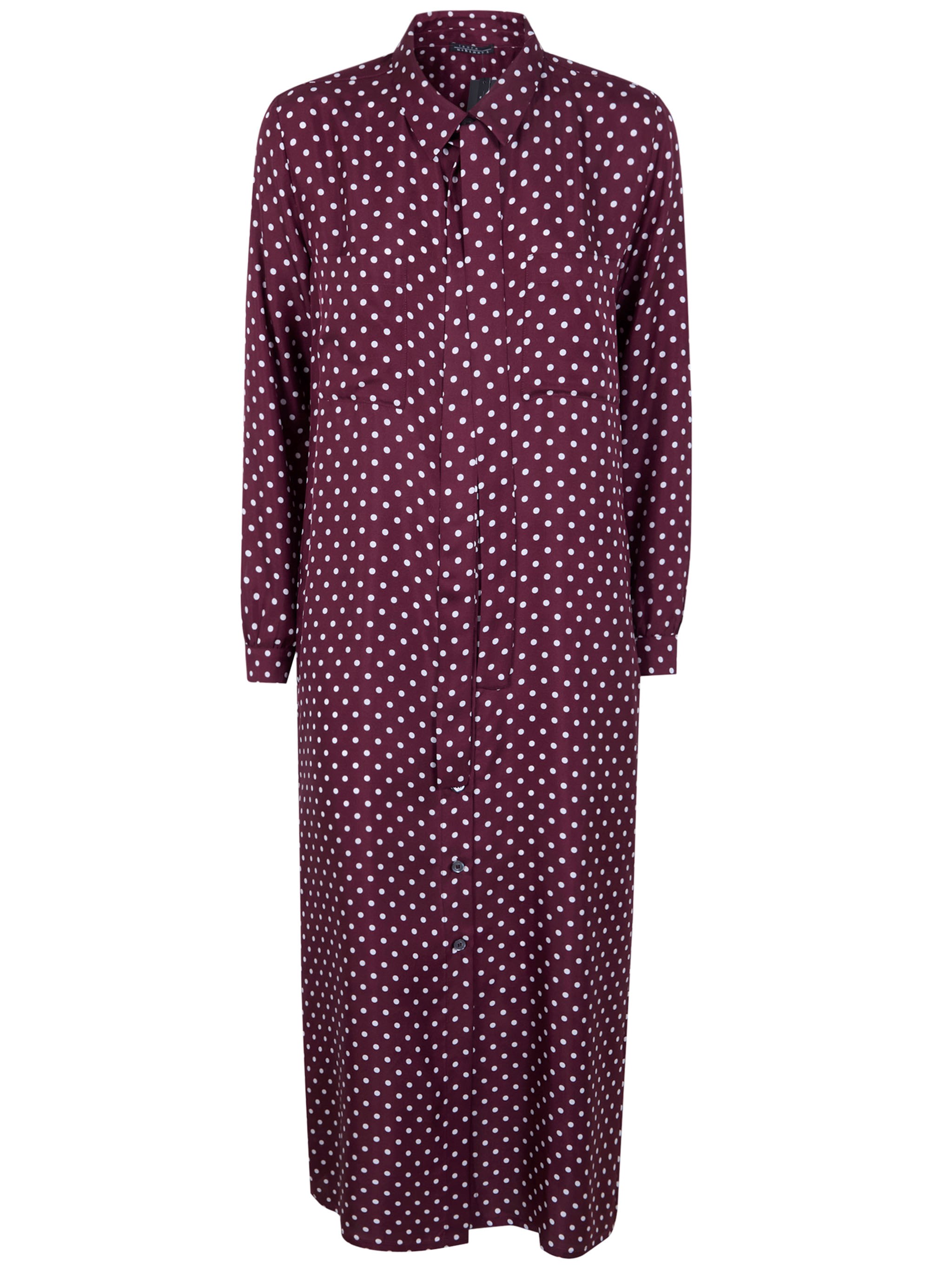 LAURA URBINATI Belt Long Sleeves Shirt Dress