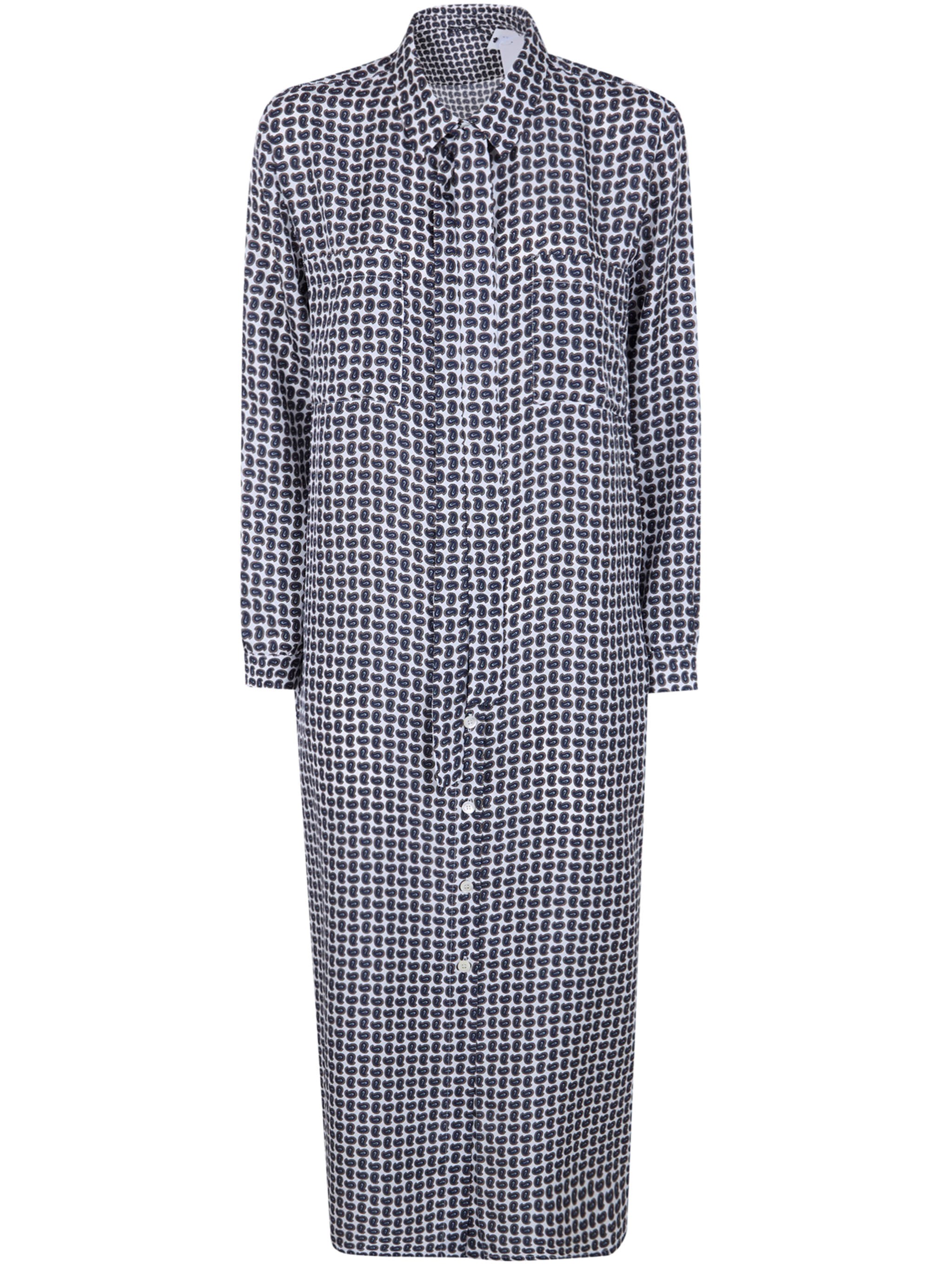 LAURA URBINATI Belt Long Sleeves Shirt Dress