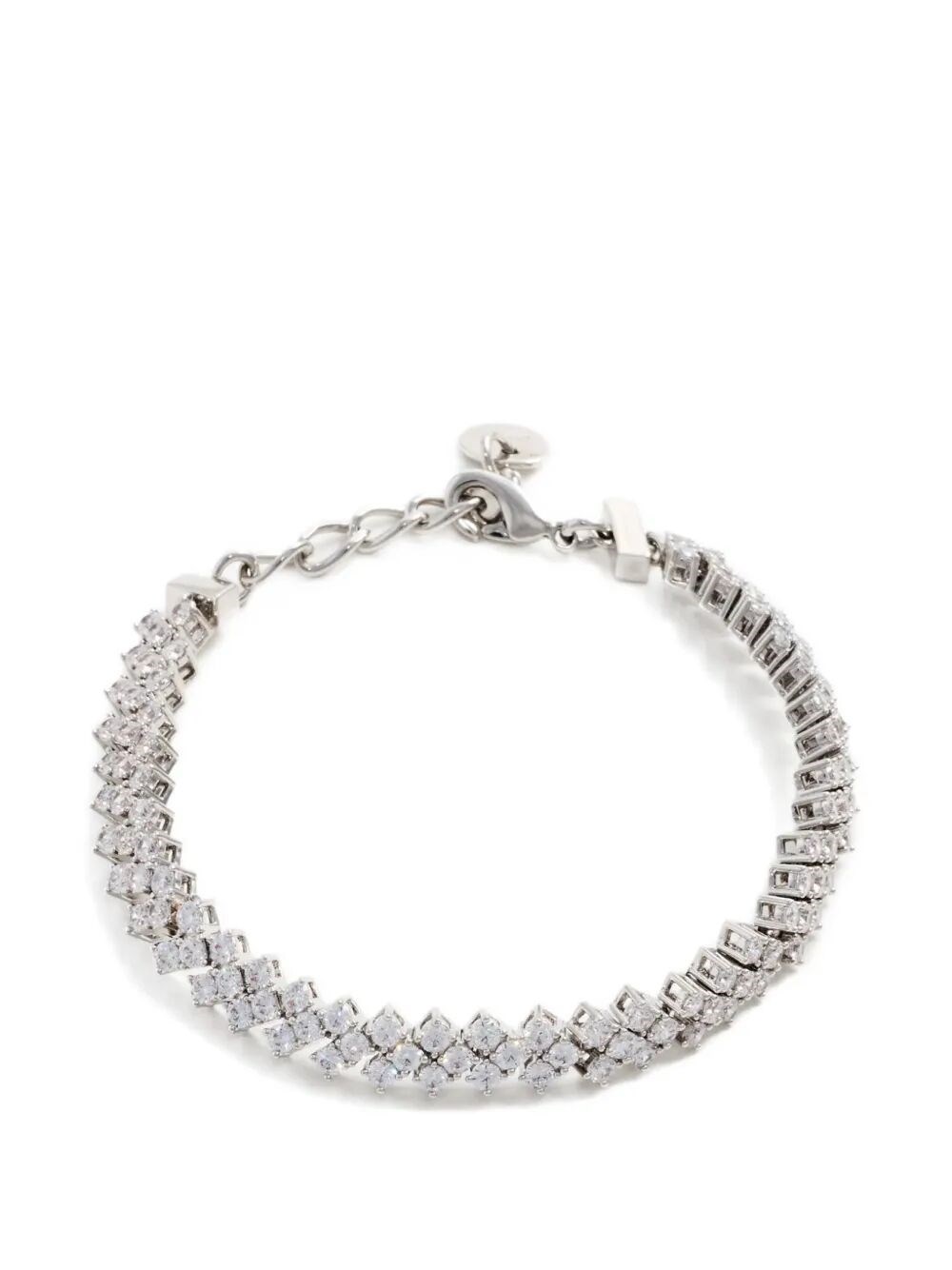 Bracelet en cristal argenté SELF-PORTRAIT