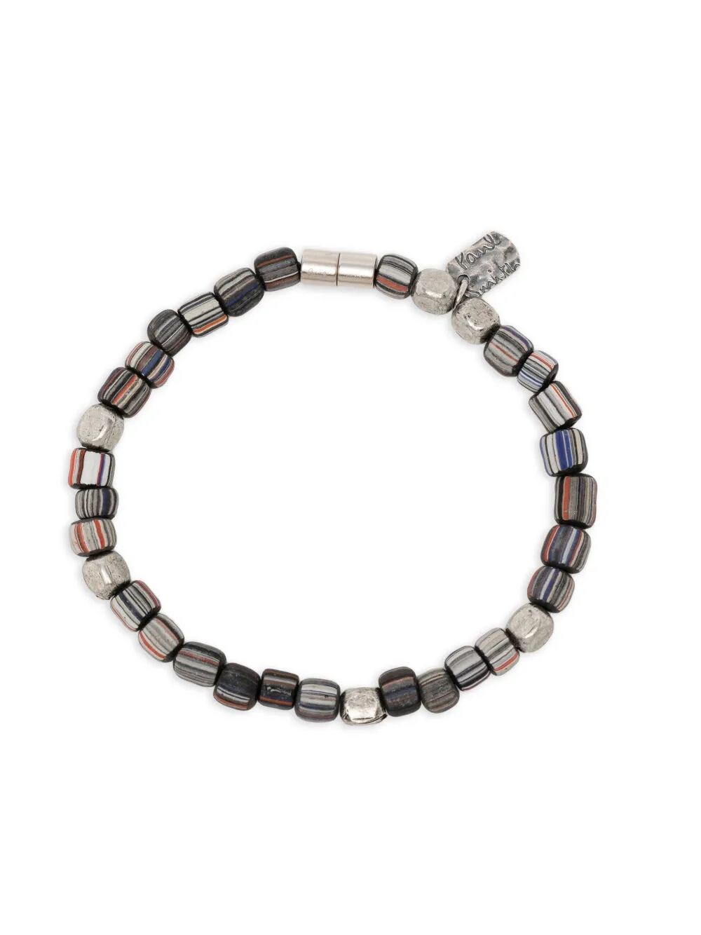 Bracelet pour homme Paul Smith à perles rayées