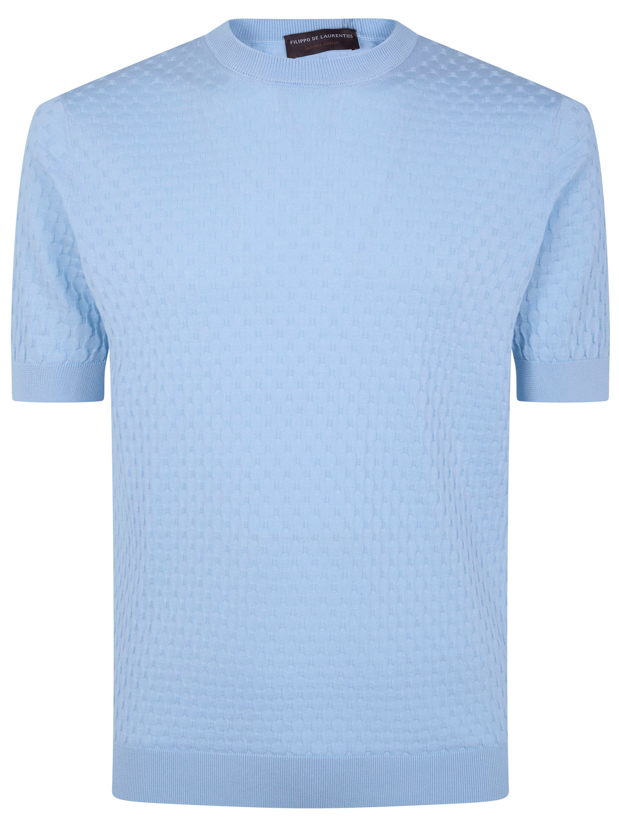 FILIPPO DE LAURENTIIS Short Sleeves Round Neck Sweater