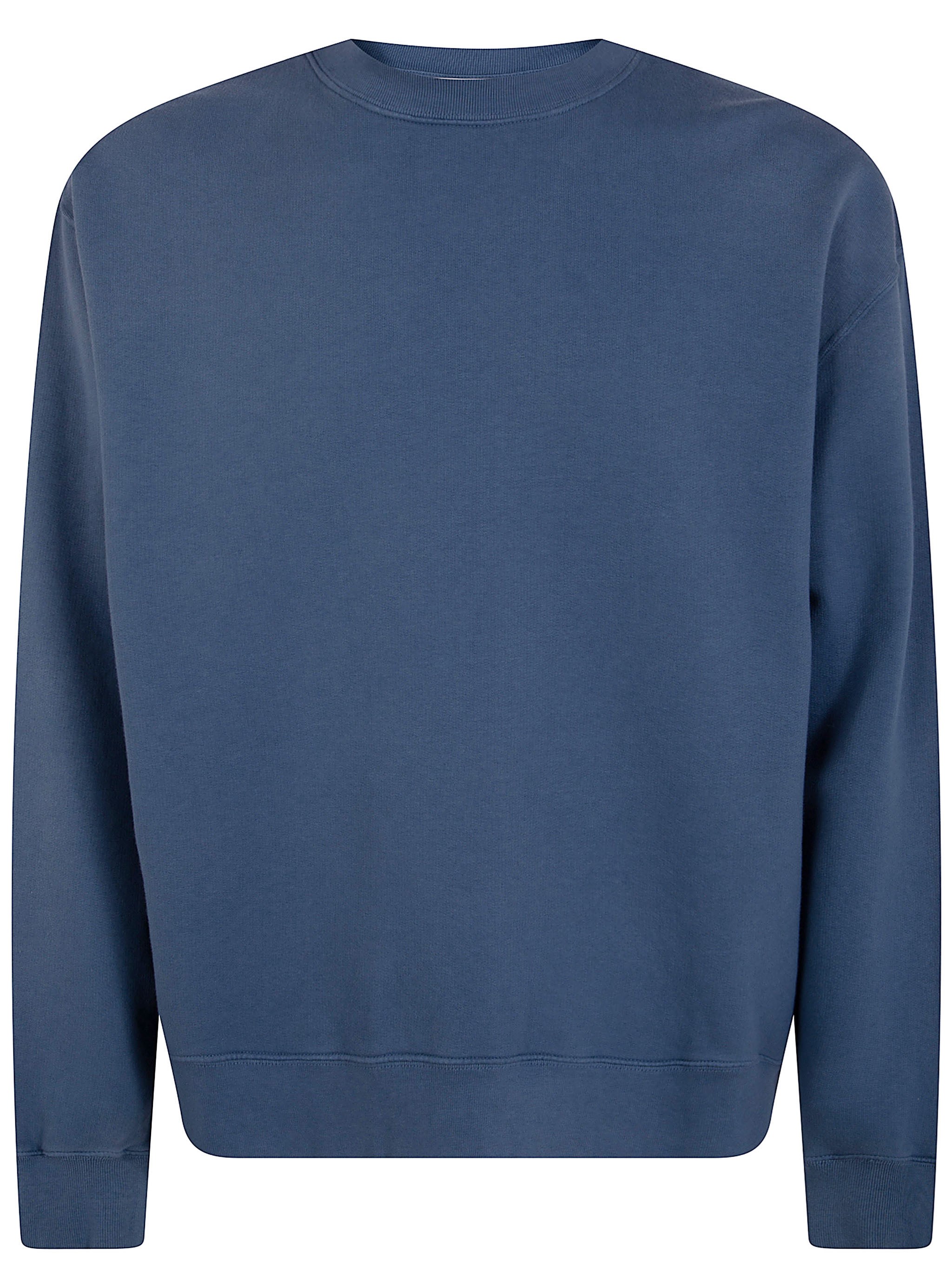 GOLDEN GOOSE Boxi Sweatshirt Faded Cotton Fleece Logo Patch　GOLDEN GOOSE Boxi スウェットシャツ フェイデッド コットン フリース ロゴ パッチ GOLDEN