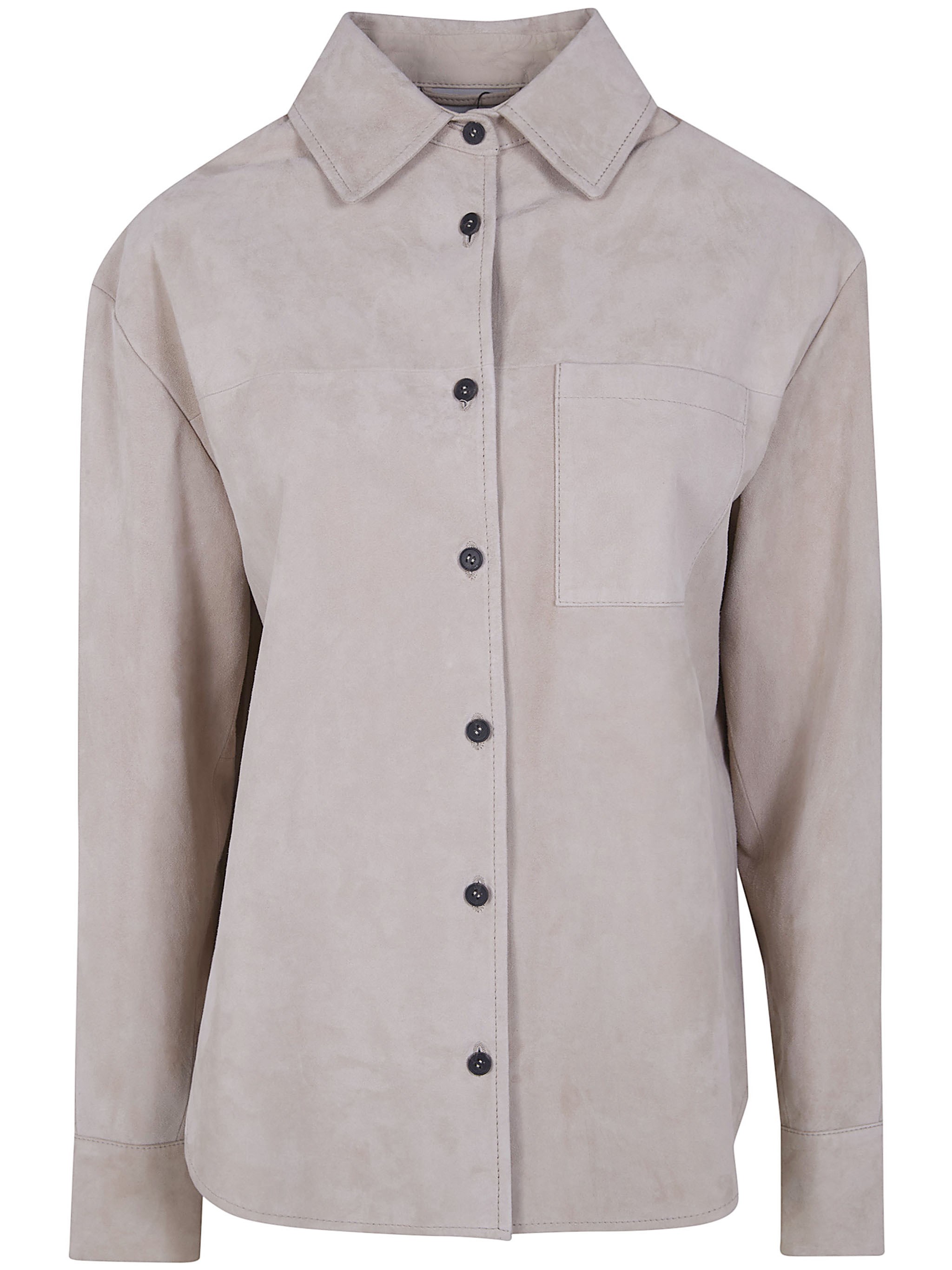 DRHOPE Classic Suede Overshirt