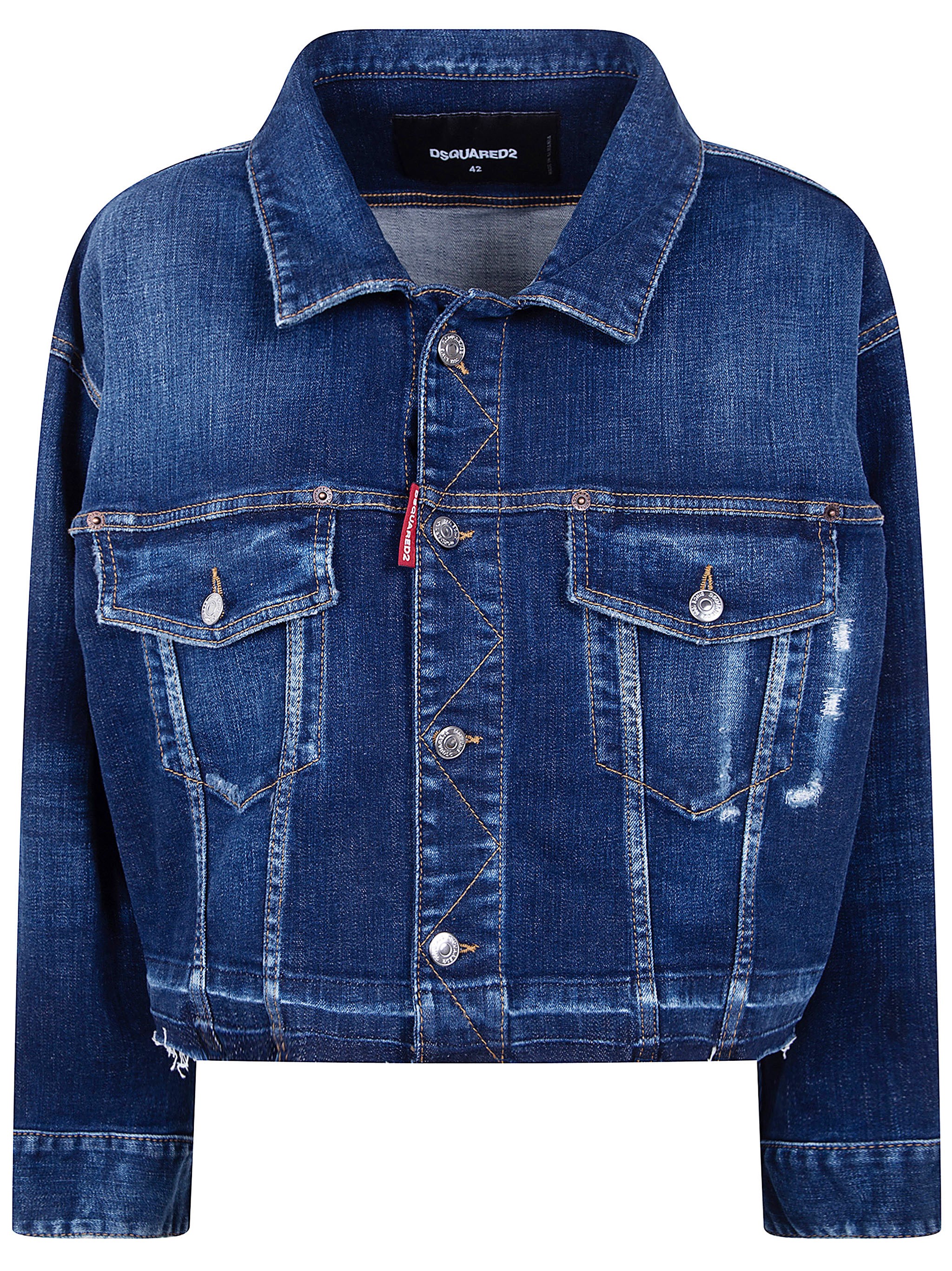 DSQUARED2 Cropped Jeans Jacket