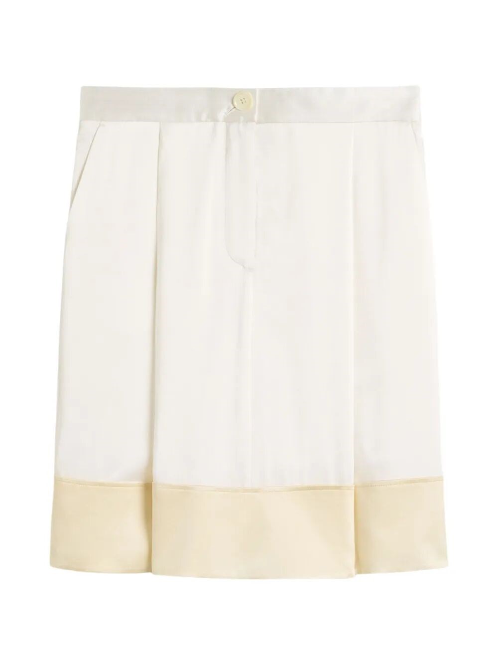 Totême Soft Tuxedo Skirt In White