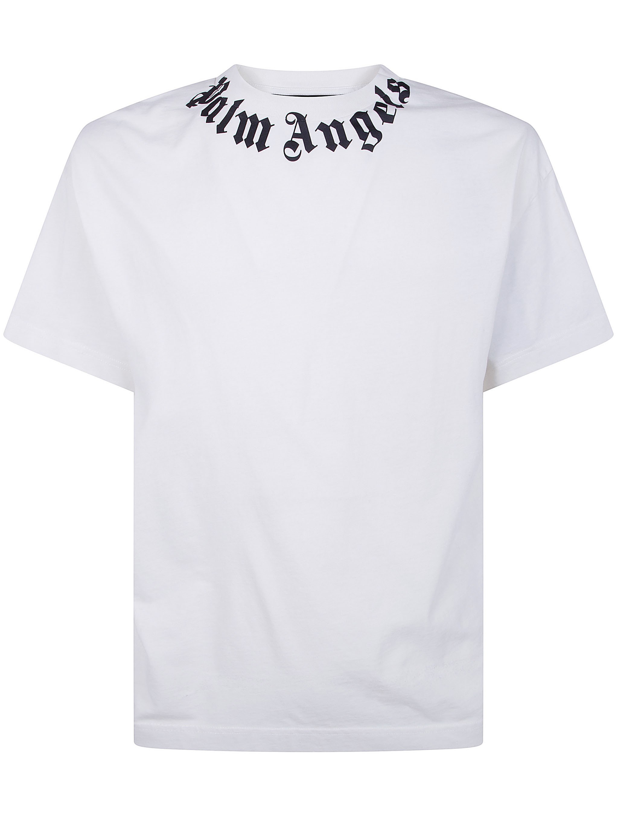 Palm Angels PALM ANGELS Neck Logo Regular Tee　PALM ANGELS ネックロゴレギュラーTシャツ