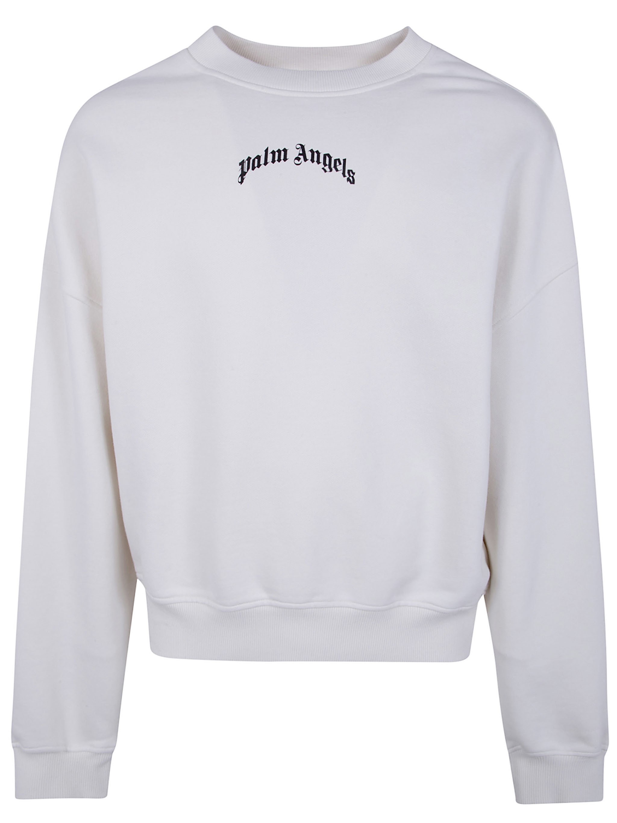 PALM ANGELS Back Curved Logo Loose Crew　PALM ANGELS バックカーブロゴ ルーズクルー PALM