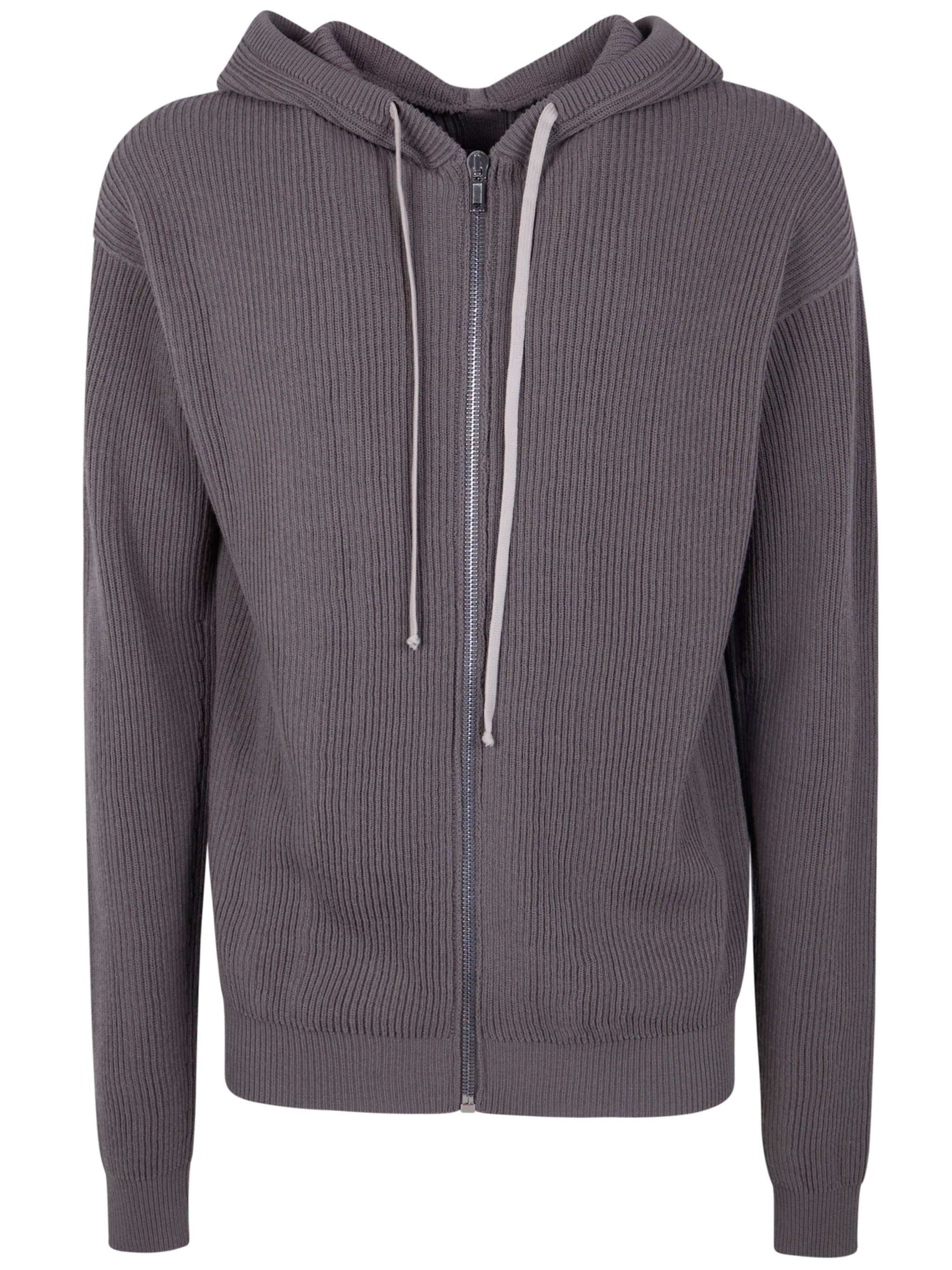 RICK OWENS Zipperd Hoodie Knit Jacket