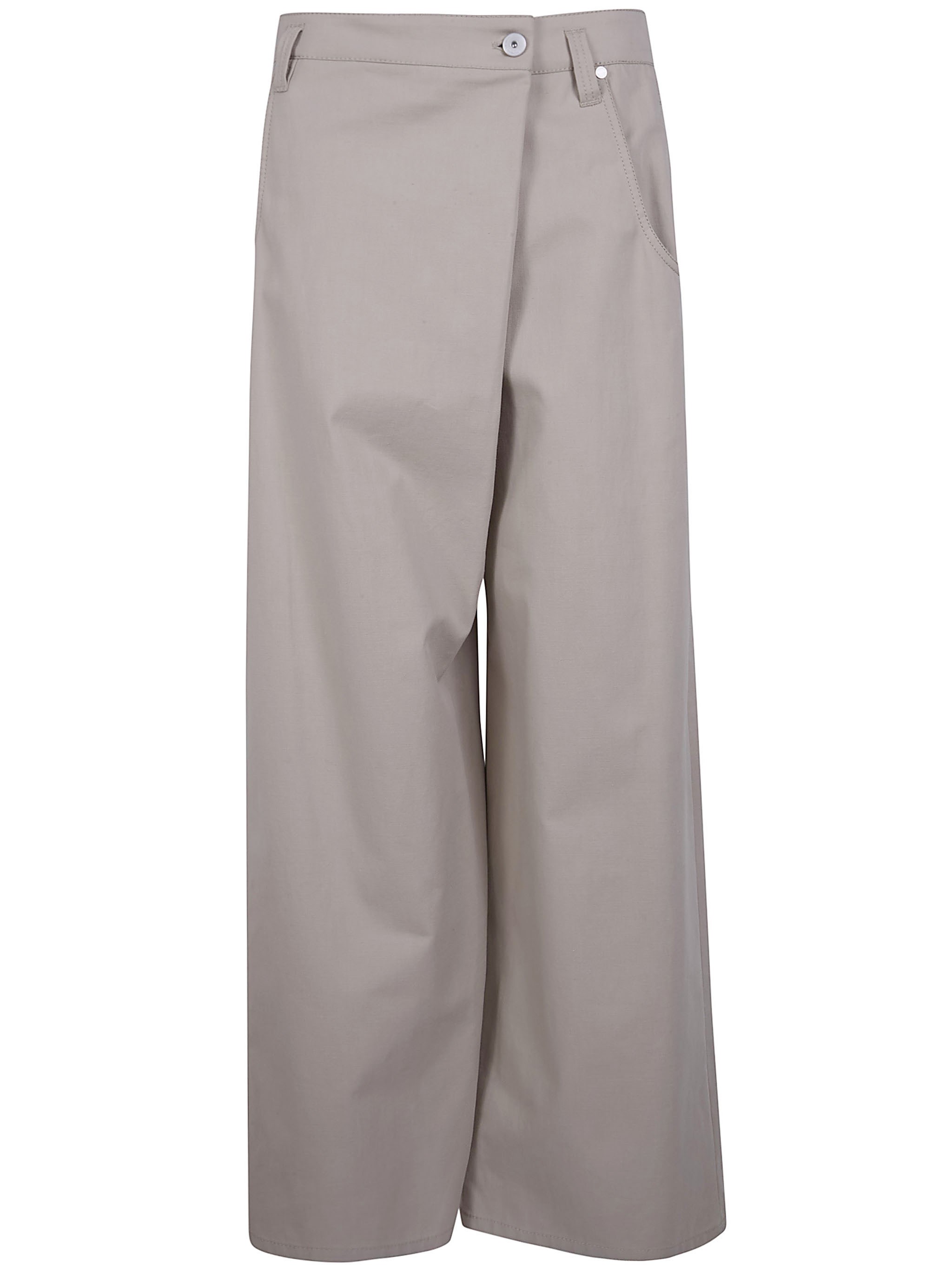 Brunello Cucinelli Wide Leg Asymetrica Pants