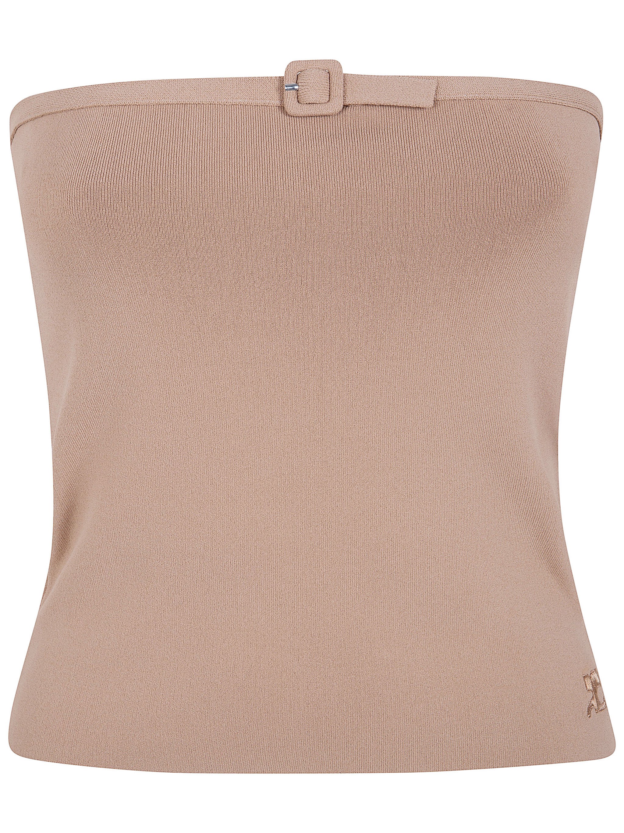 COURREGES Buckle Knit Bustier Top　COURREGES バックルニットビスチェトップ COURREGES