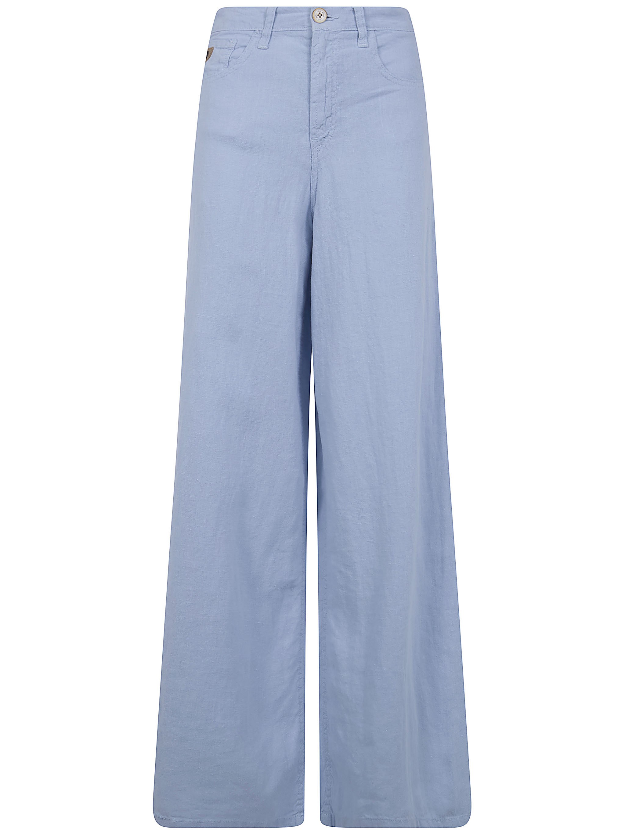 LOIS JEANS "Marlene" Extra Wide Leg Linen Trousers