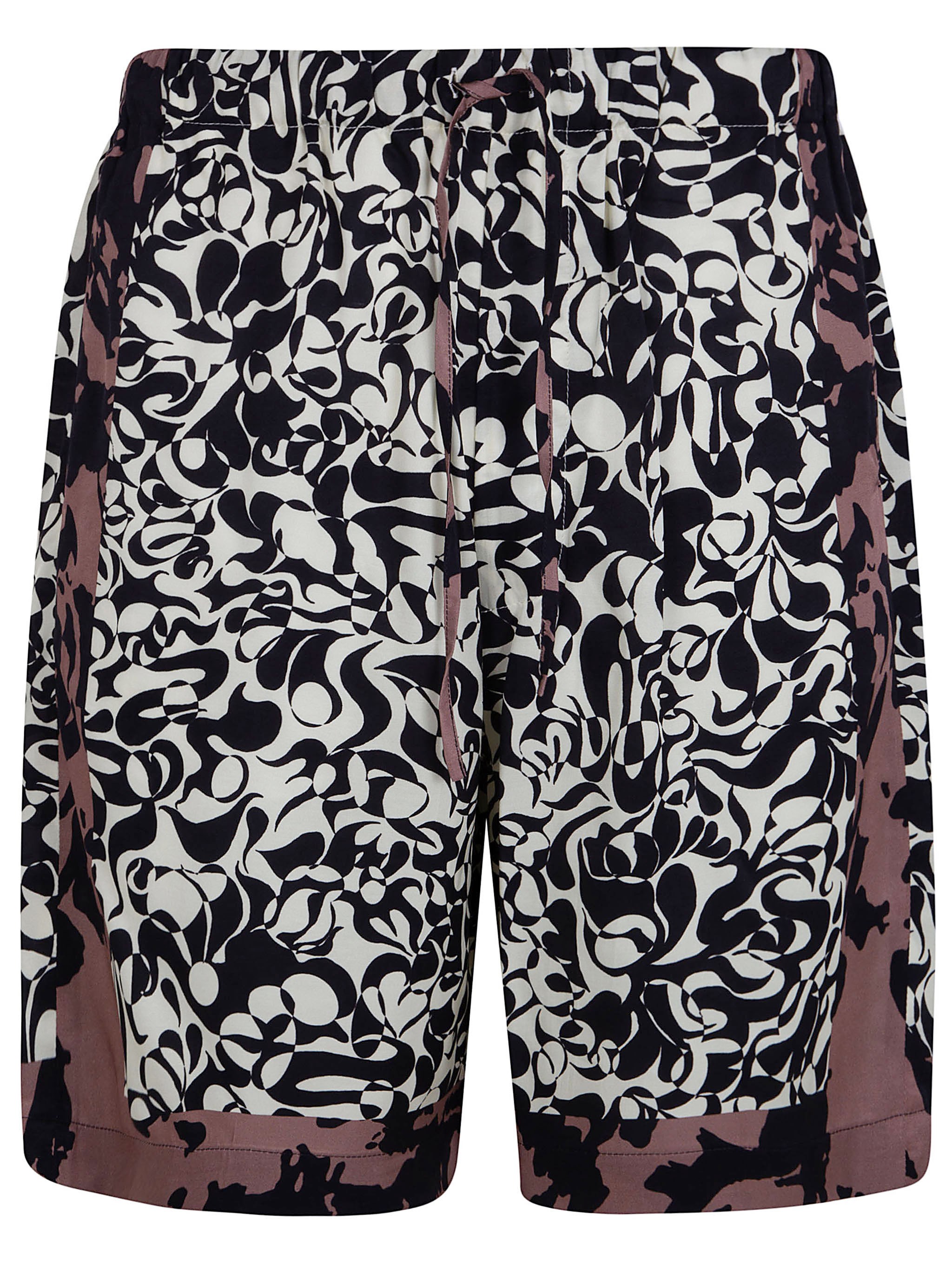 Dries Van Noten Piperi Bedrukte Shorts