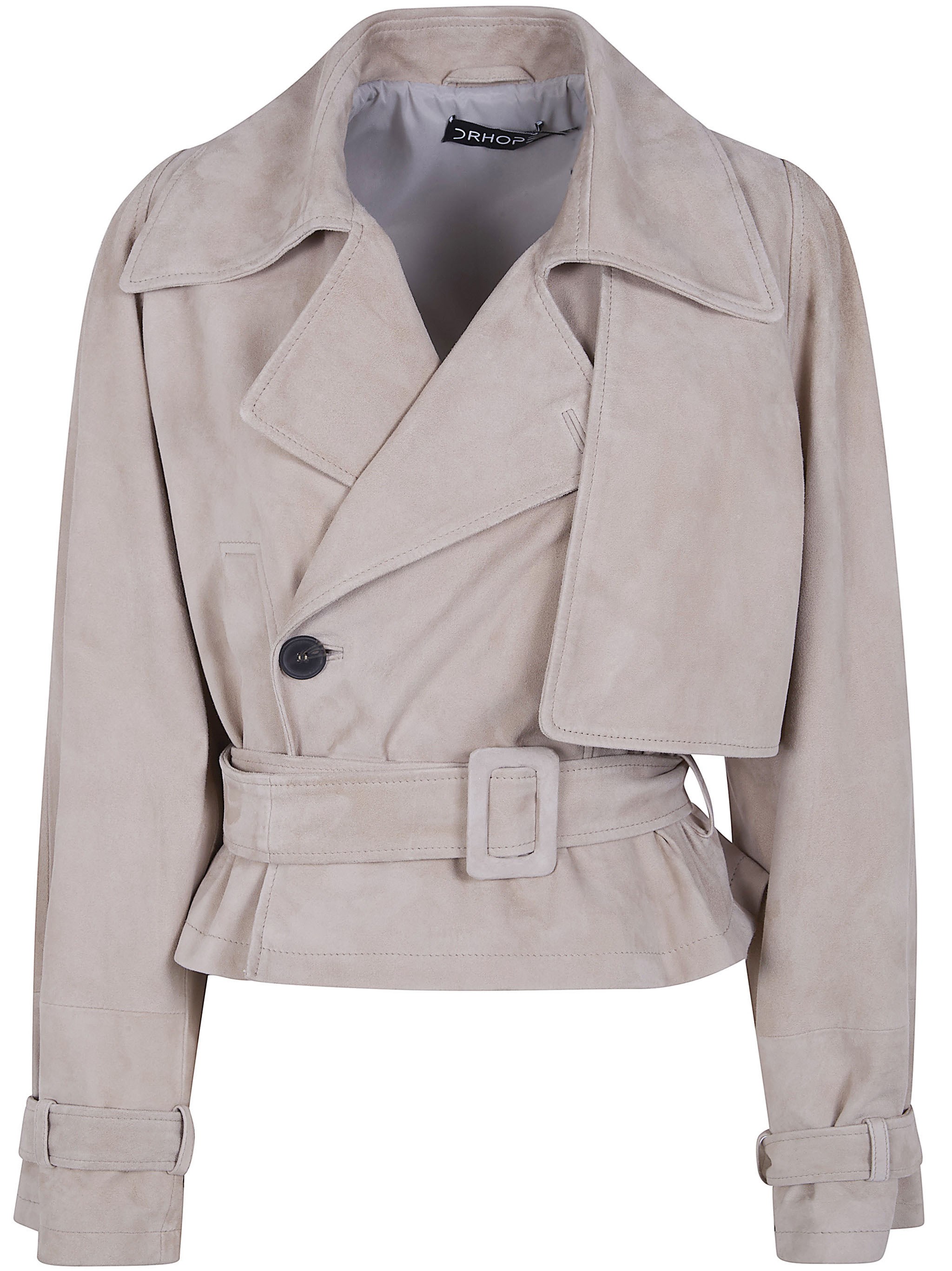 DRHOPE Suede Mini Trench
