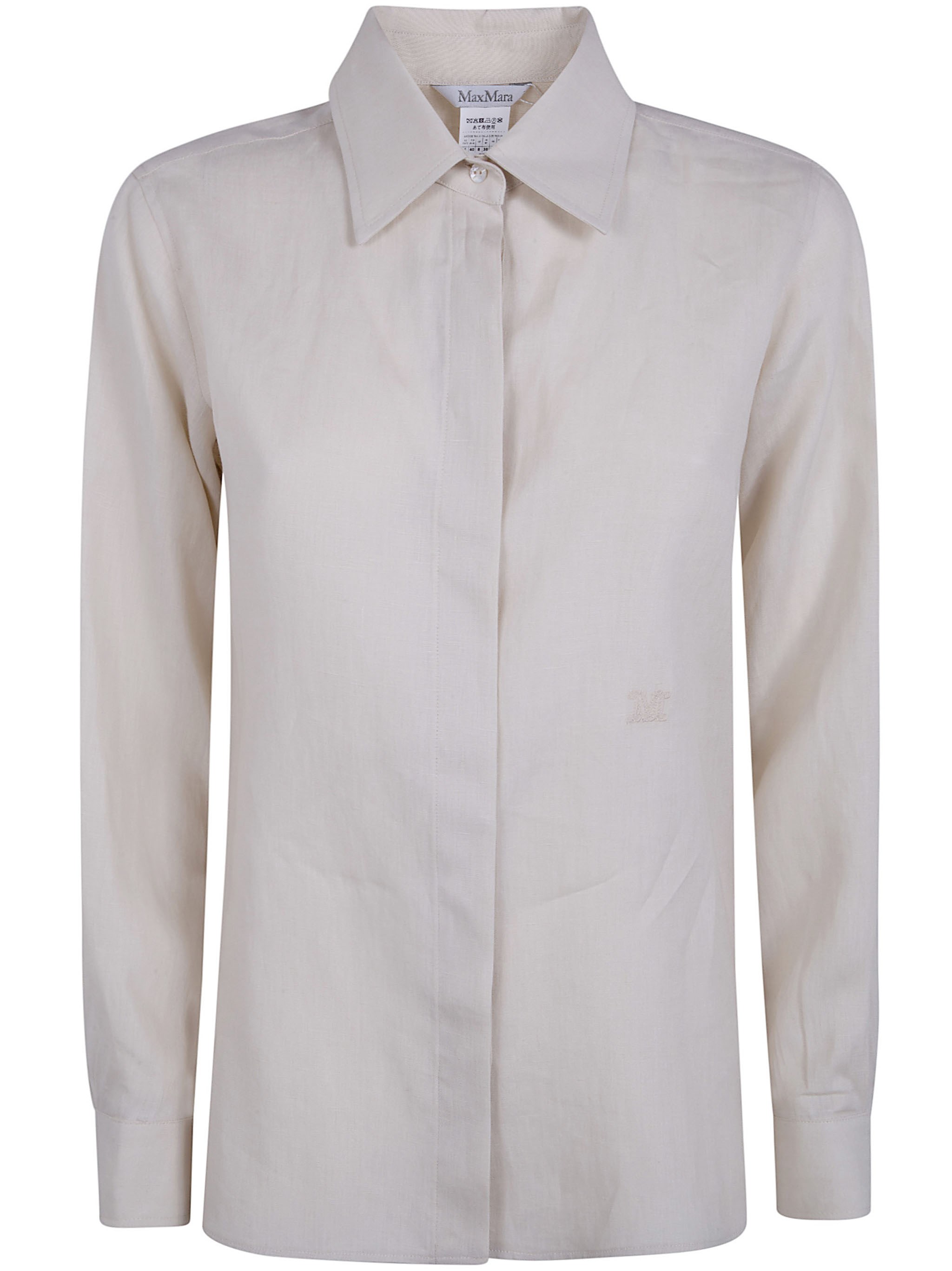 MAX MARA "Falasco" Linen Classic Shirt　MAX MARA "Falasco" リネン クラシック シャツ MAX
