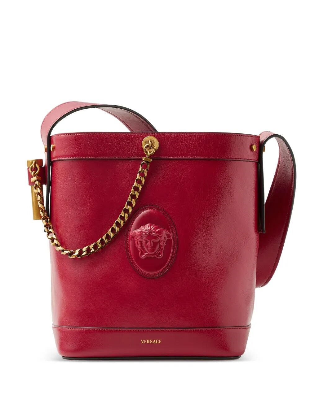 VERSACE VERSACE Small Bucket Calf Leather Bag　VERSACE スモール バケット カーフレザー バッグ