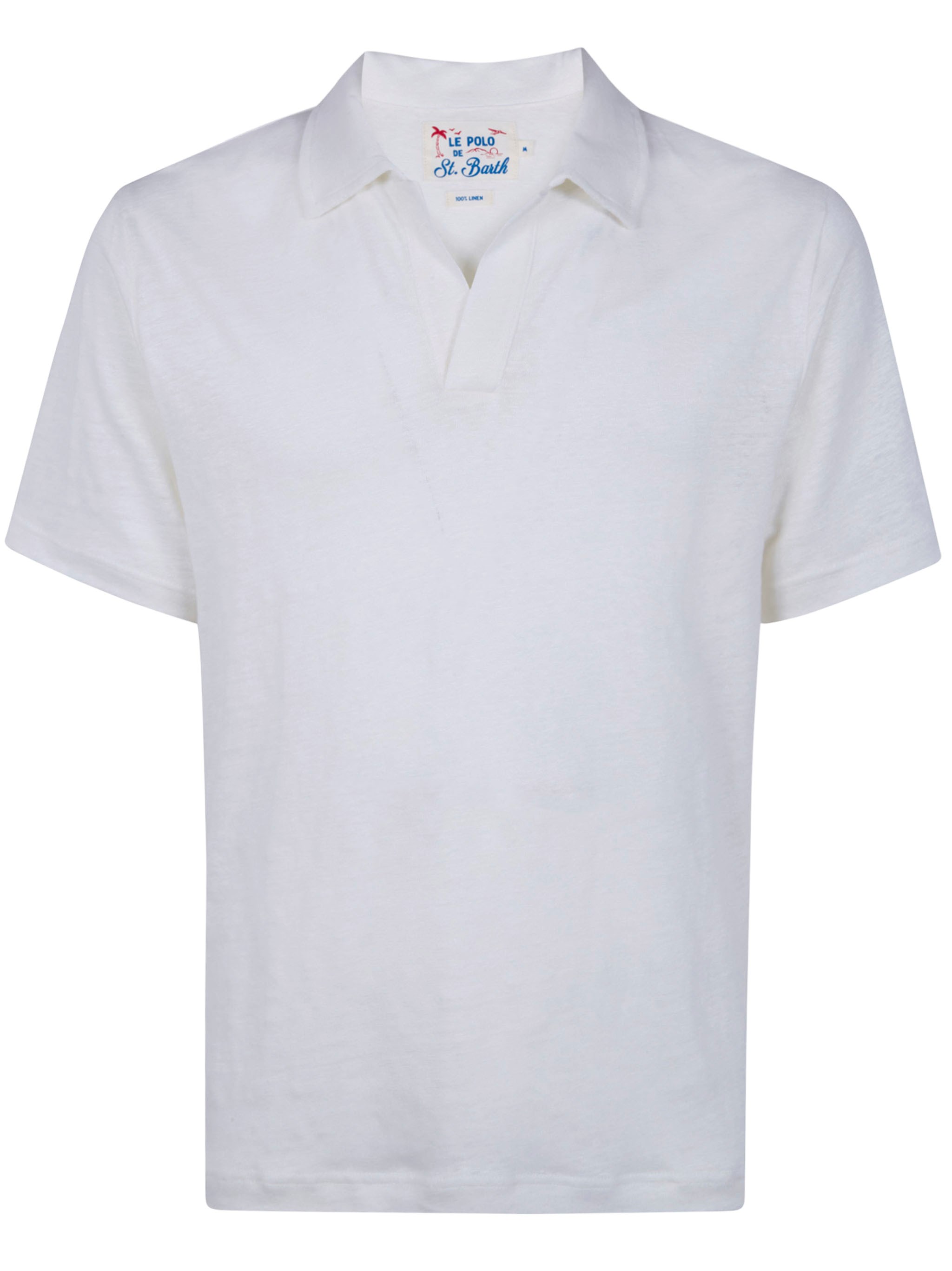 MC2 SAINT BARTH Linen Polo Shirt