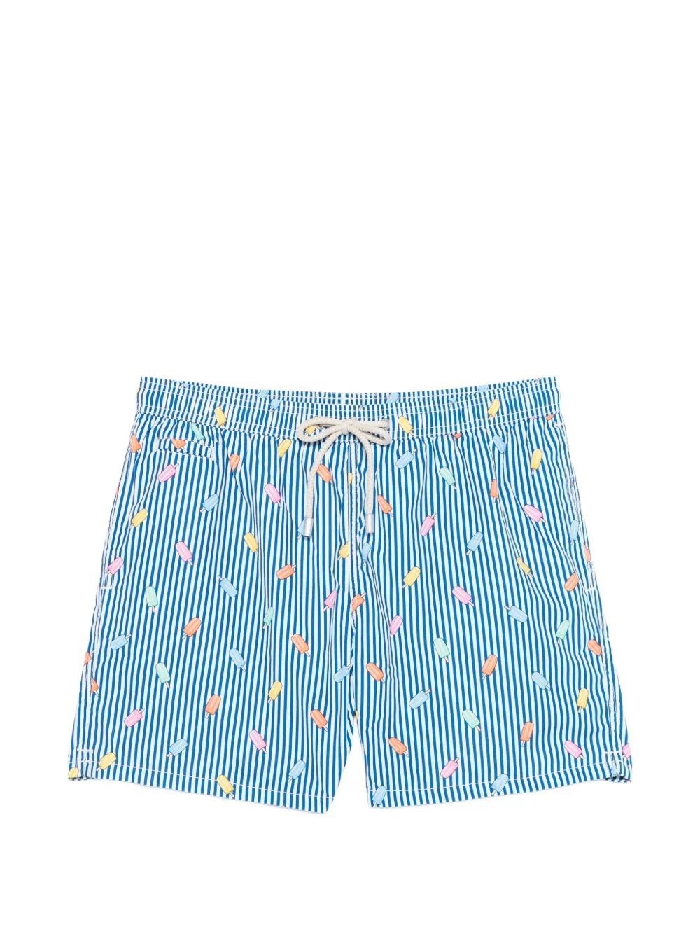 MC2 SAINT BARTH Lighting Micro Fantasy Icicle Stripes Swim Shorts