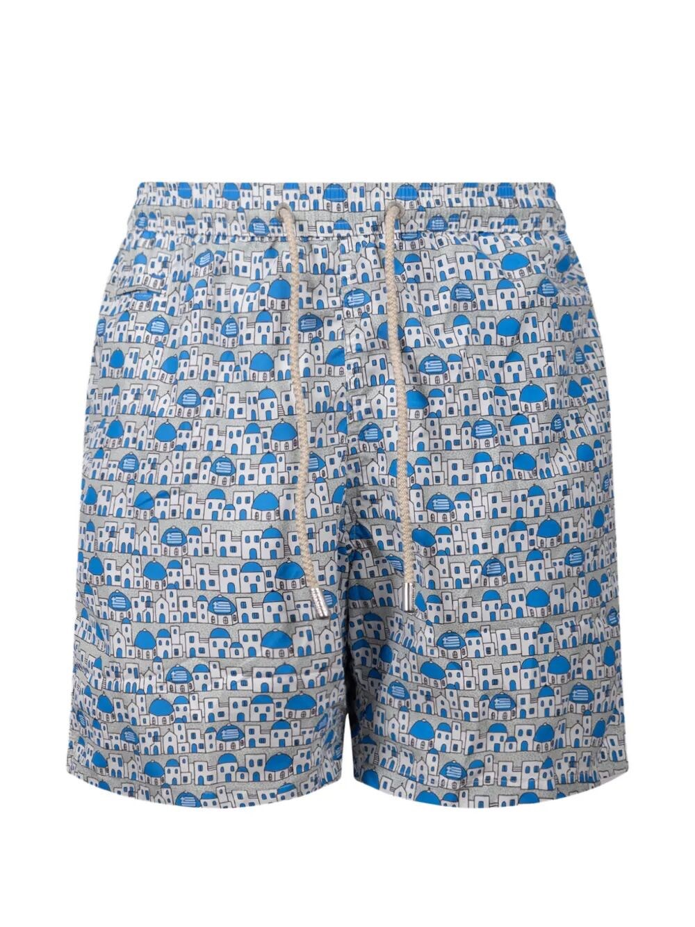 MC2 SAINT BARTH Lighting Micro Fantasy Santorini View Swim Shorts