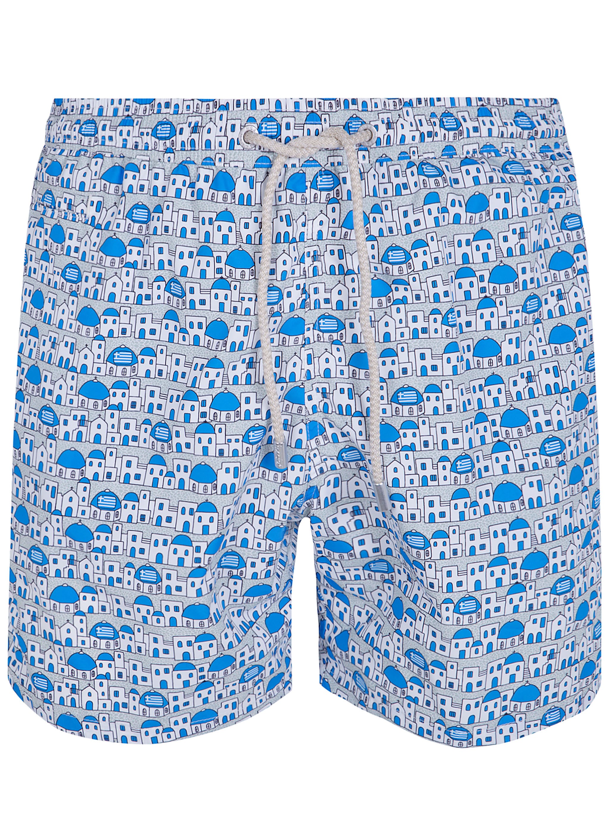MC2 SAINT BARTH Lighting Micro Fantasy Santorini View Swim Shorts