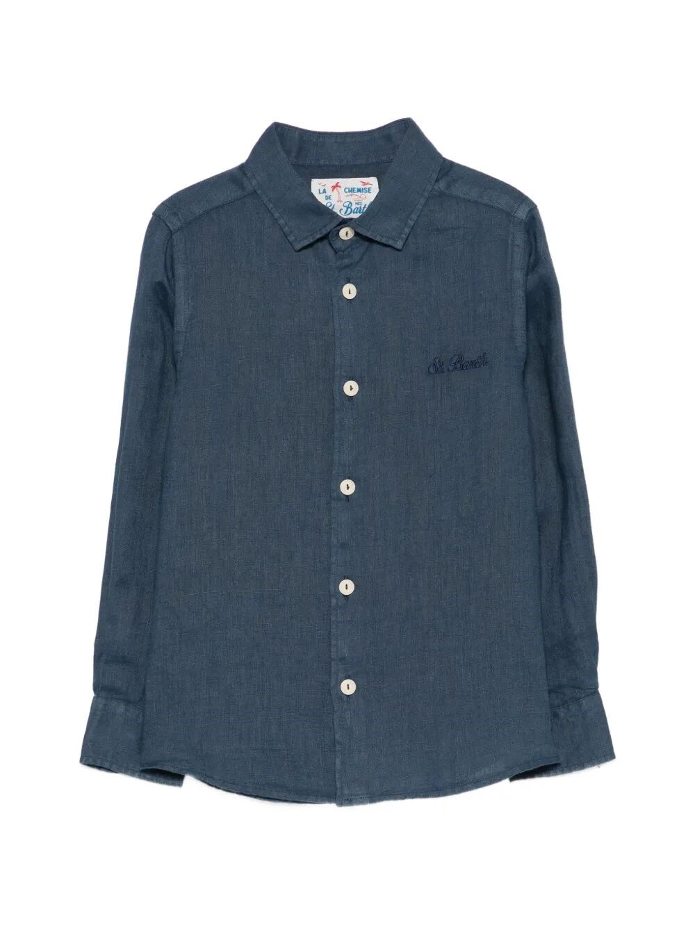 MC2 SAINT BARTH KIDS Agnes Classic Linen Shirt