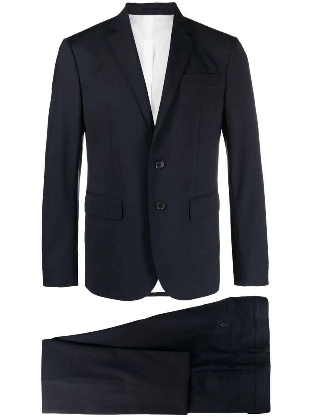 Dsquared2 Virgin-wool Single-breasted Suit In Blue