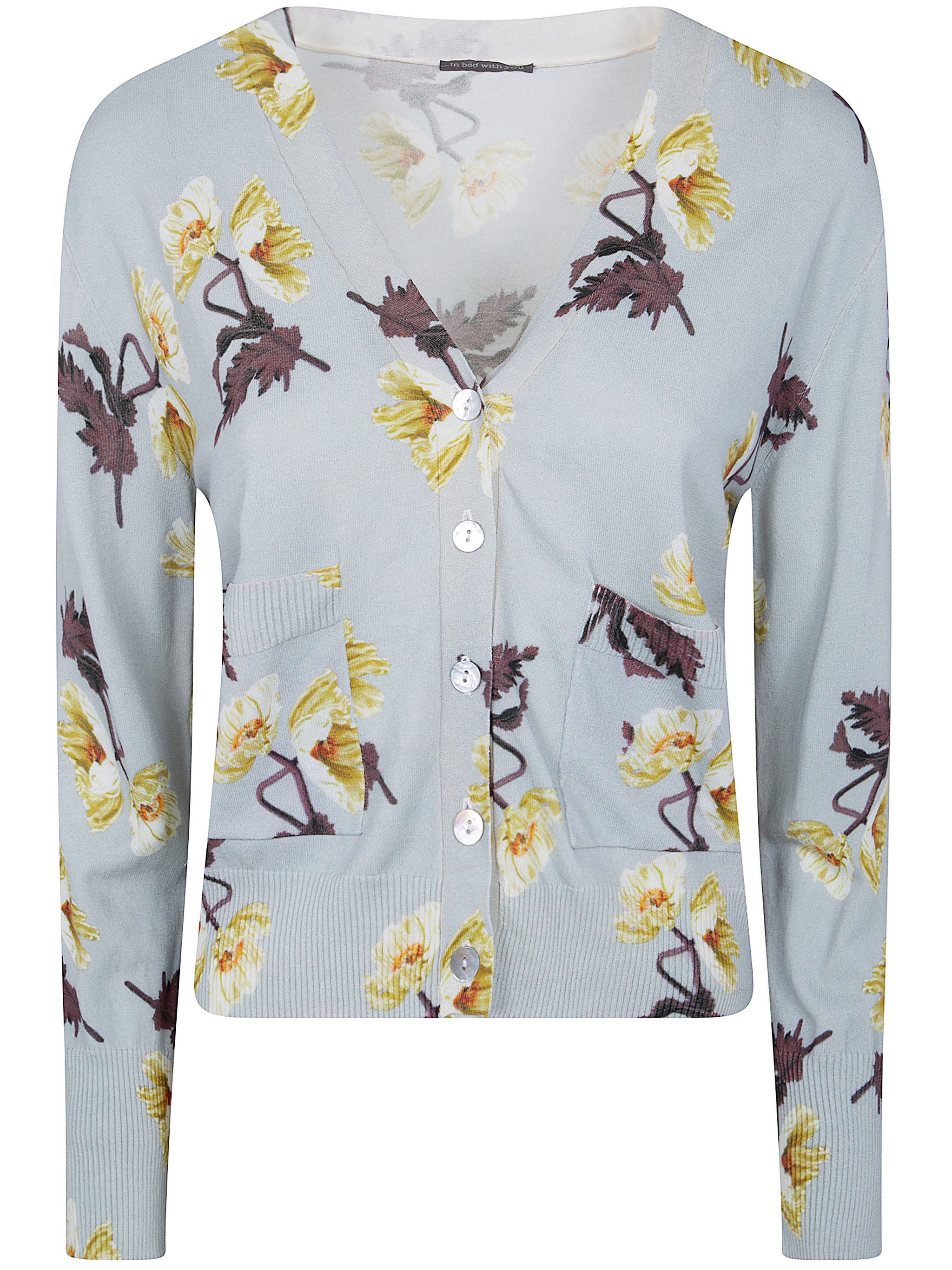 IN BED WITH YOU V Neck Printed Cardigan