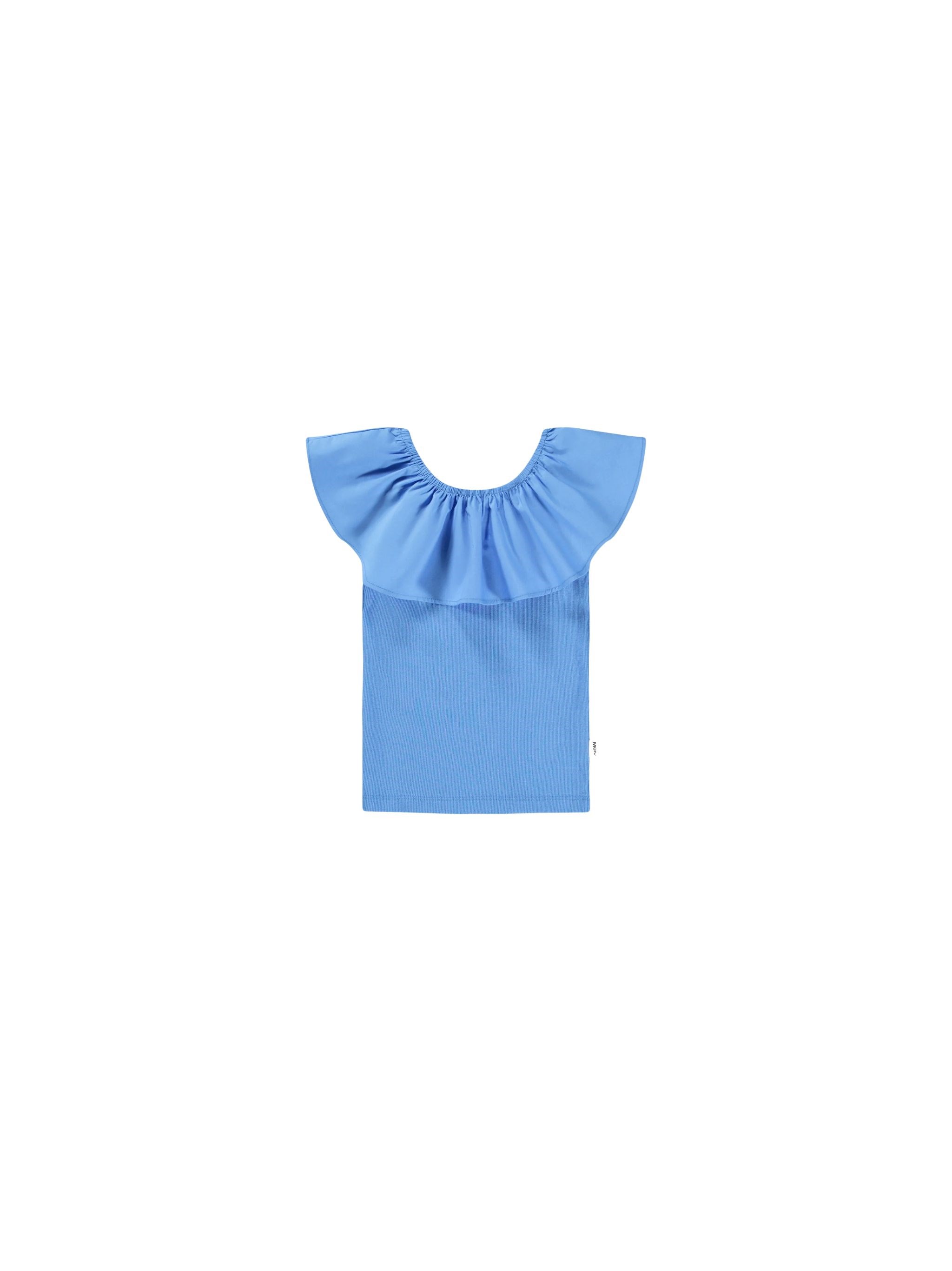 Molo Reca Short Sleeves T-shirt In Blue