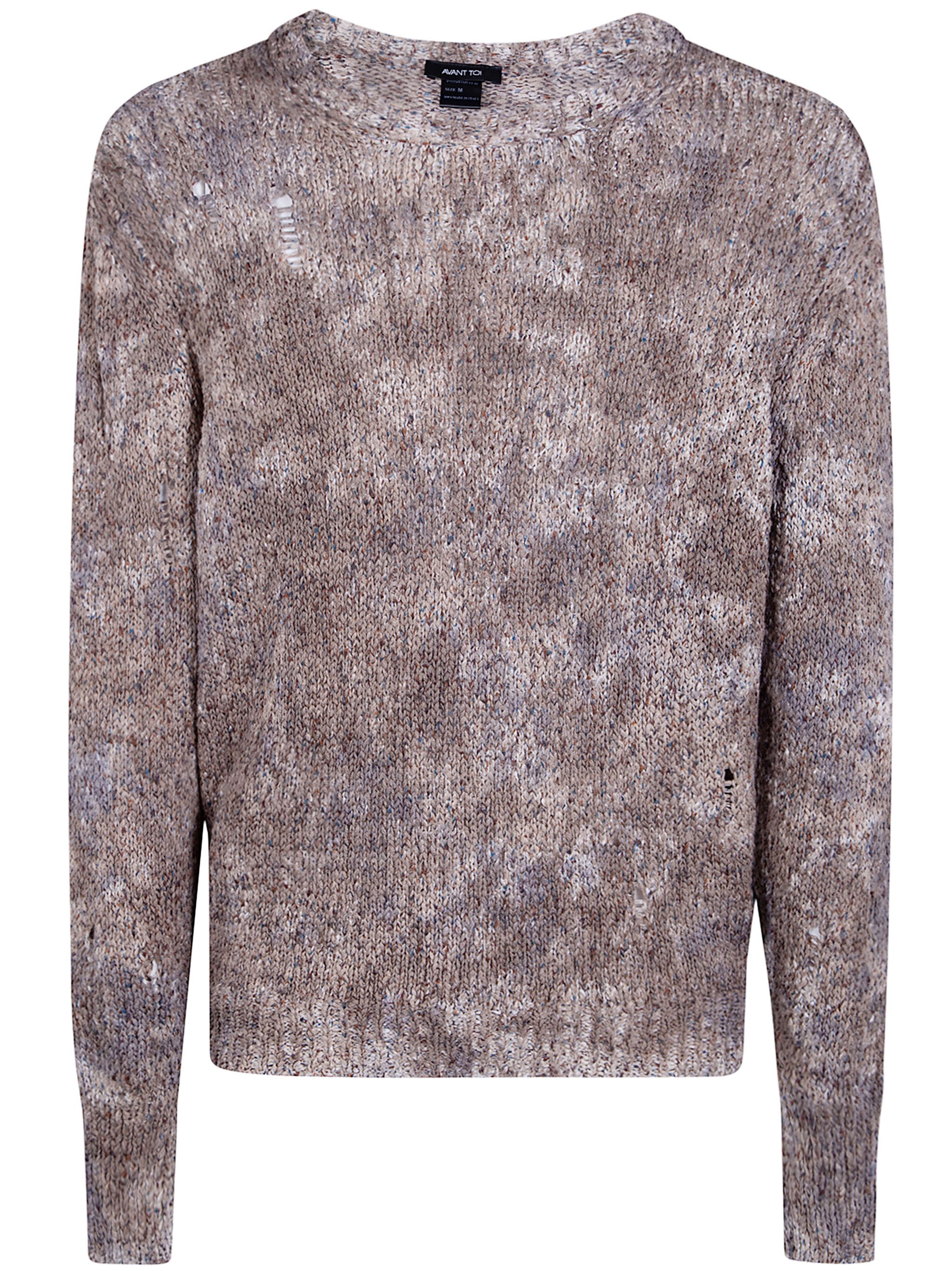 "Zola" Camouflage Effect Malfile` Cotton Round Neck With Des