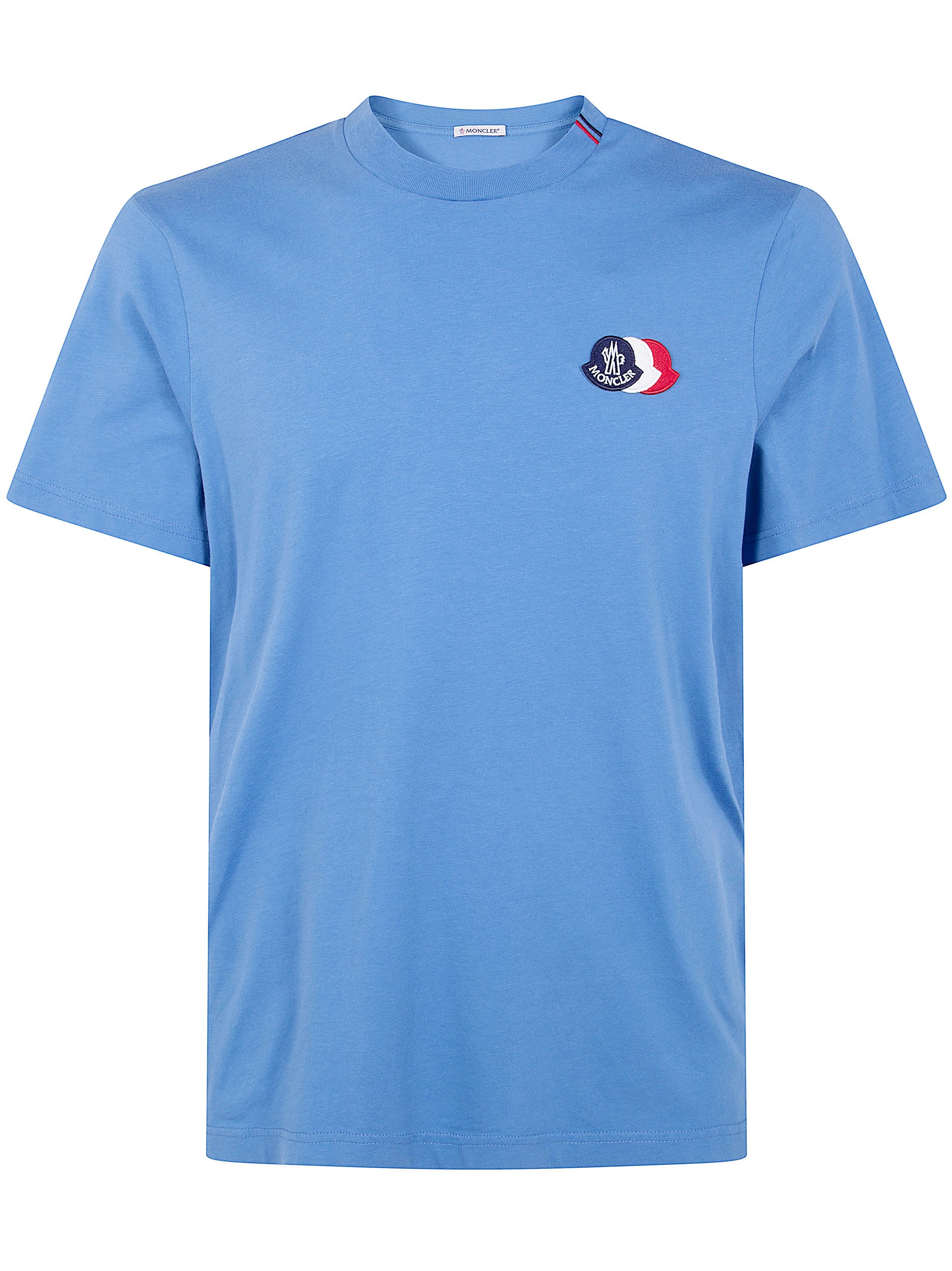 MONCLER Short Sleeves Lightweight Cotton Jersey 30/1 Washed T-Shirt