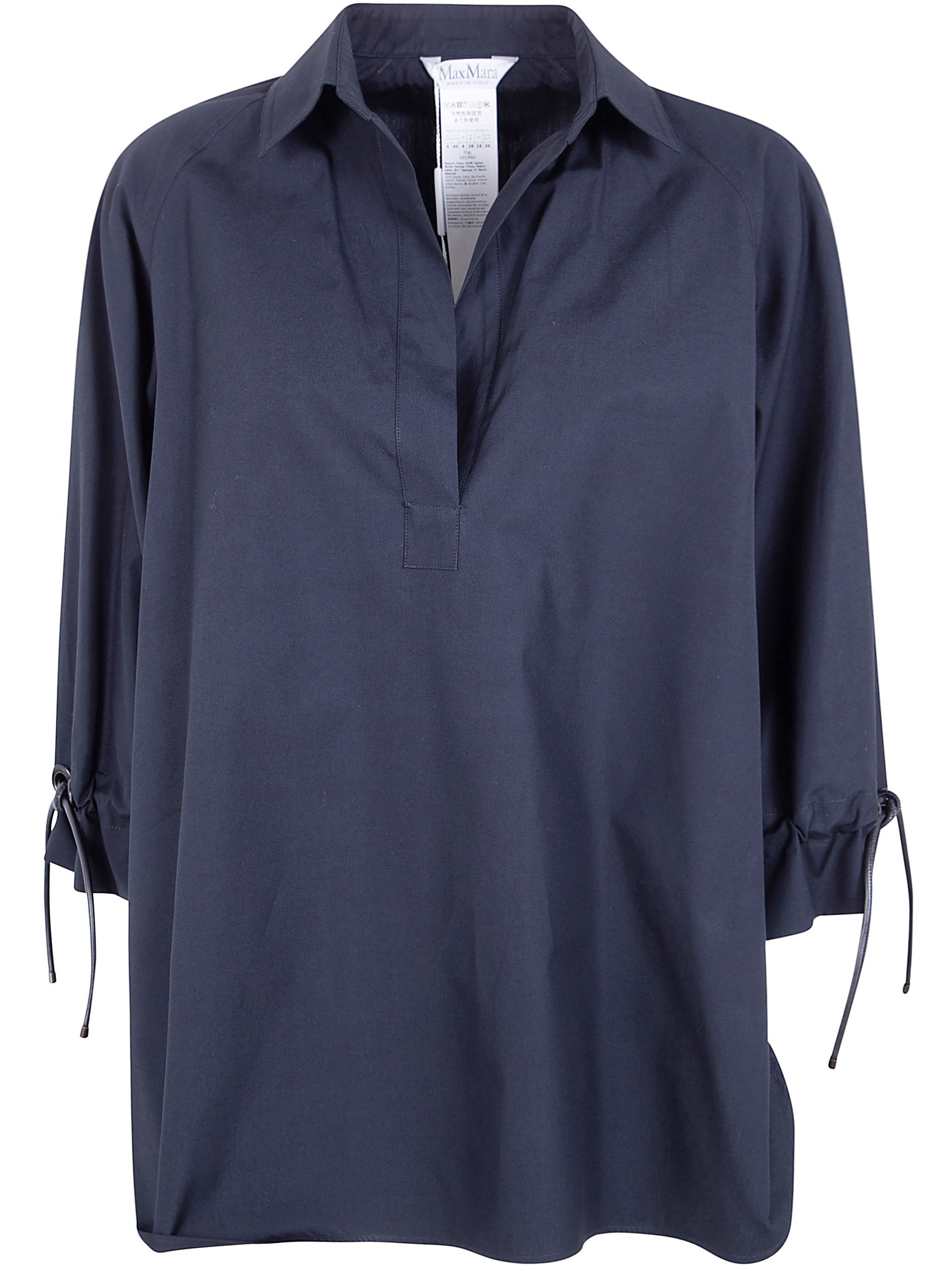 MAX MARA Adorini Cotton Popeline Oversized Shirt