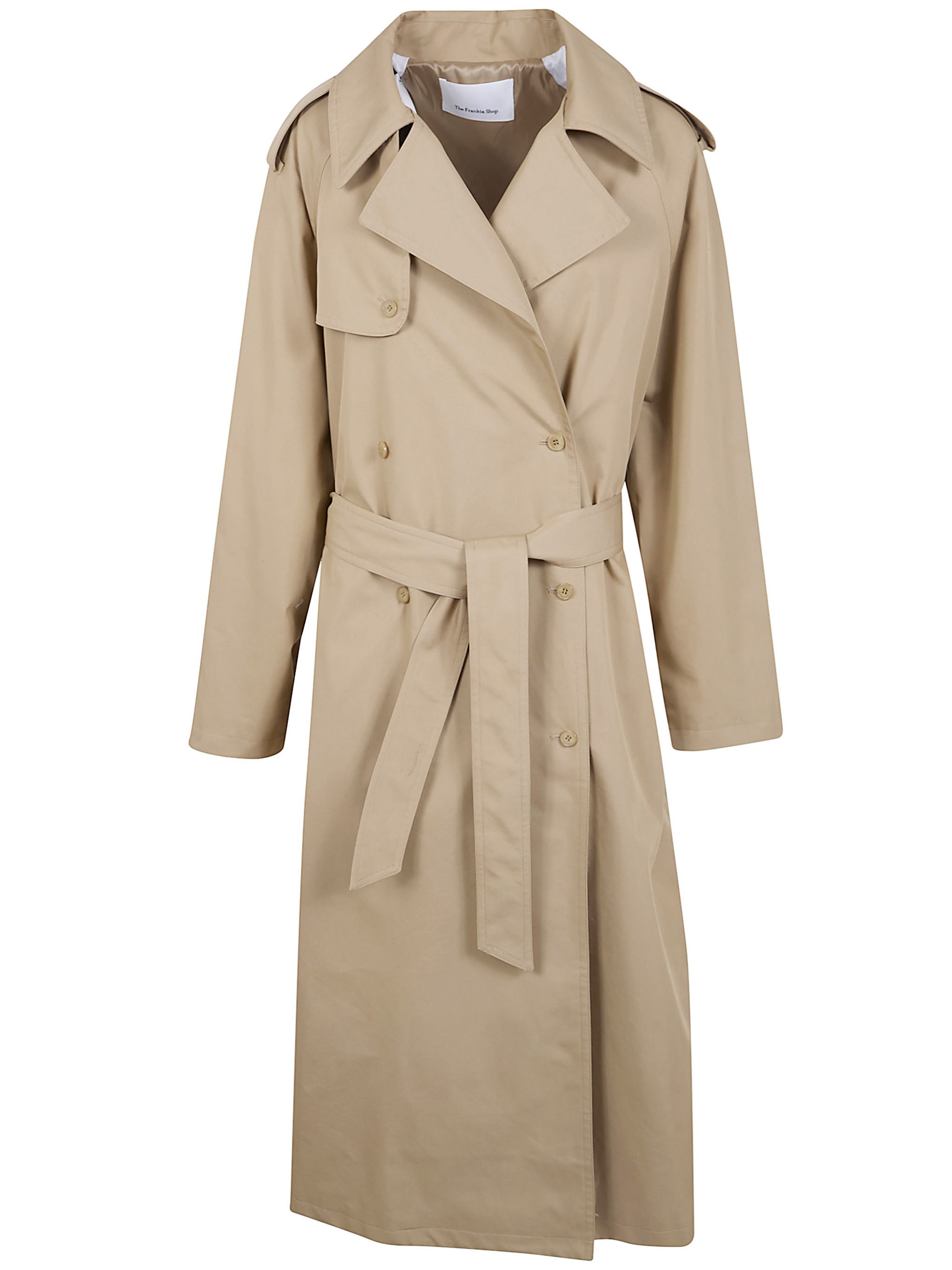 THE FRANKIE SHOP “Riva” Cotton Trench Coat