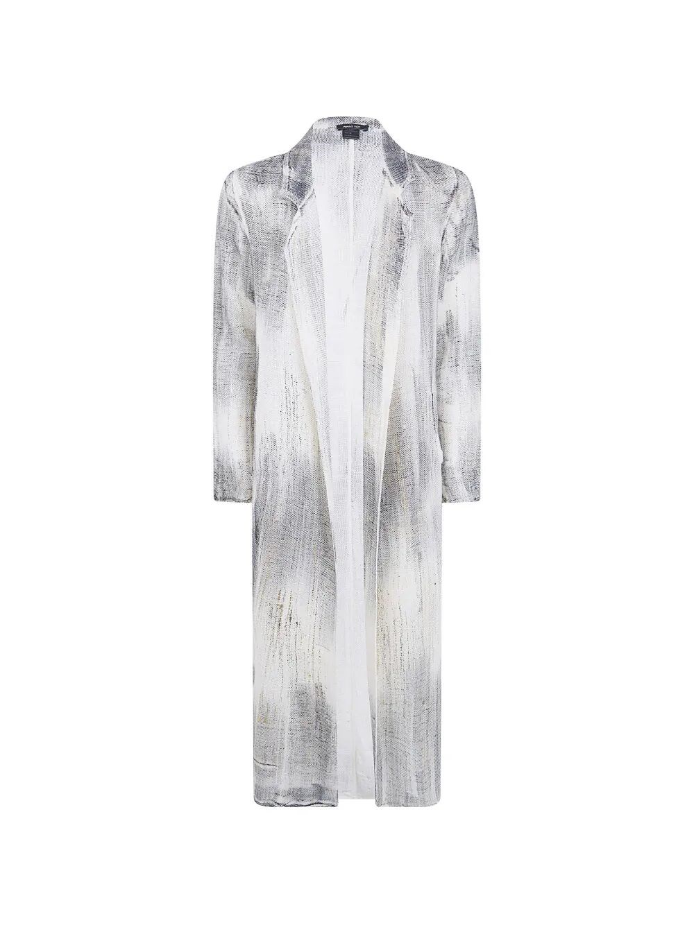 AVANT TOI Brushed Effect Linen And Cotton Net Fabric Rever Jacket With