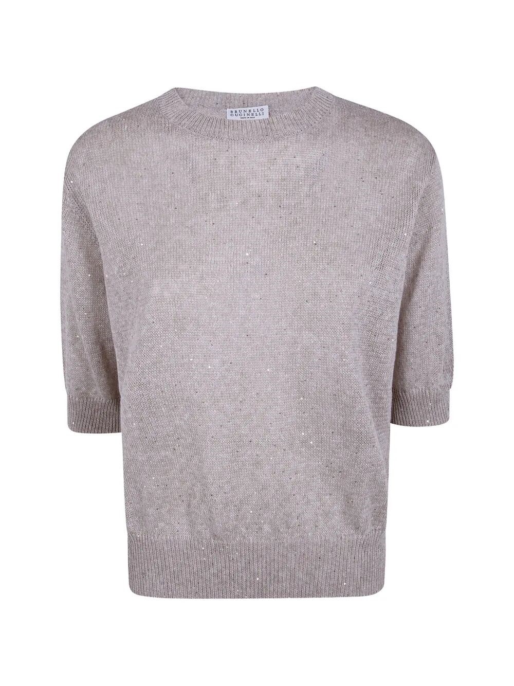 Brunello Cucinelli Round Neck Sweater In White