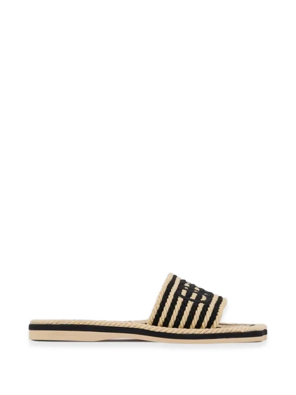 Chloé "chloe" Flat Sandals In Black