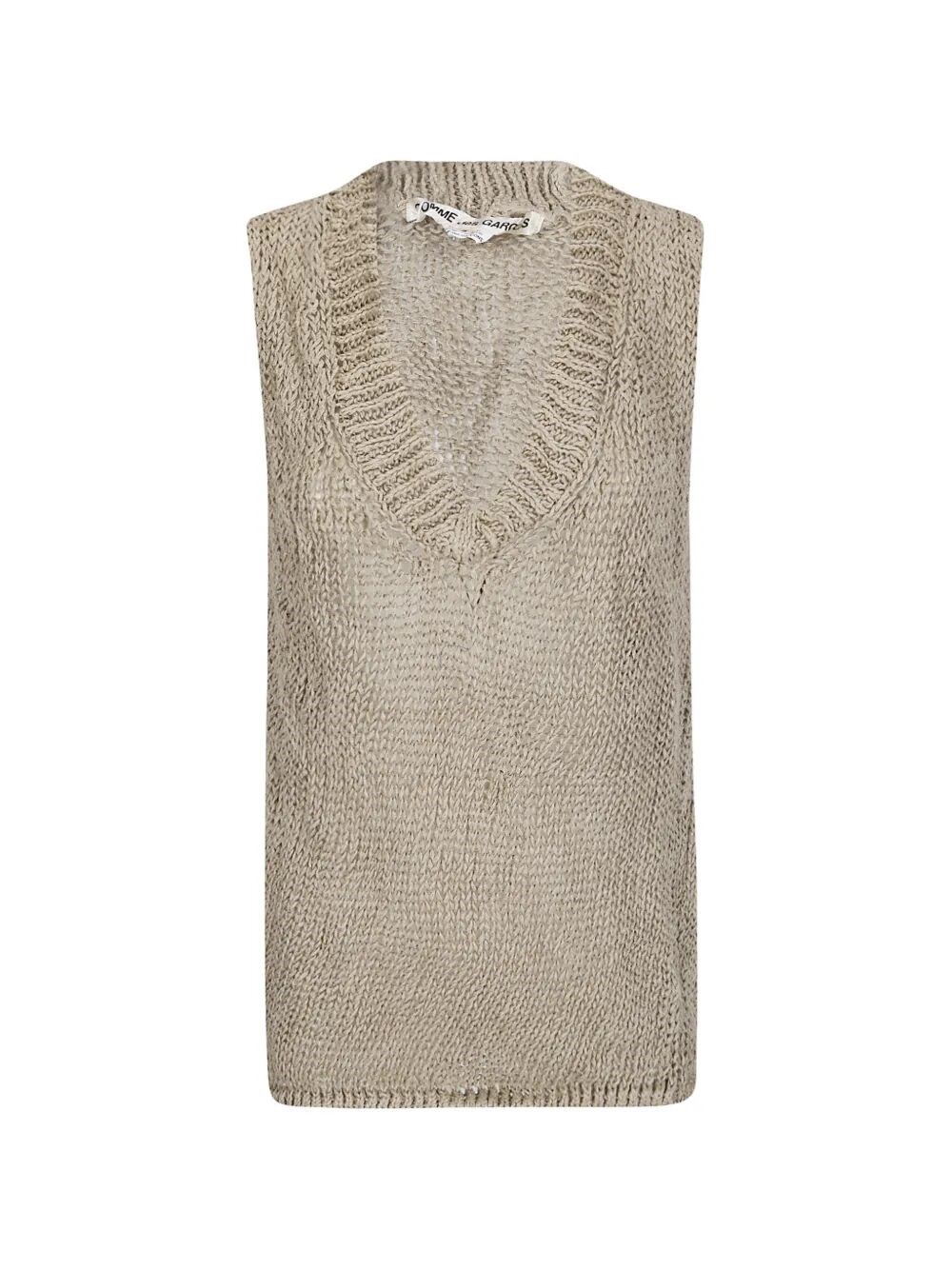 COMME DES GARCONS V Neck Gilet Sweater