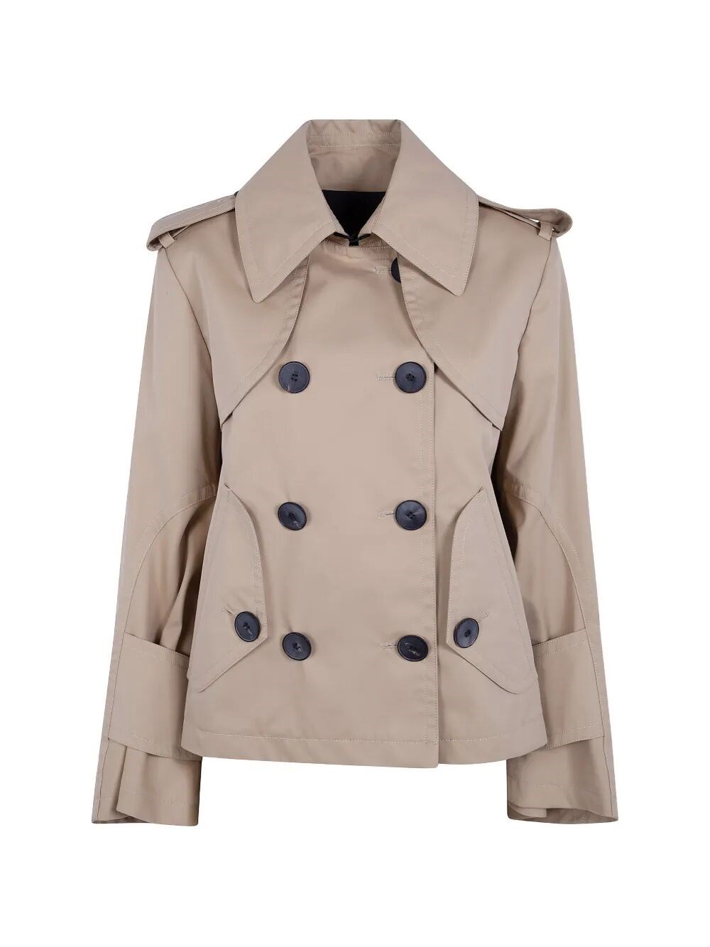 IBRIGU Cotton Thrench With Jacquard Details