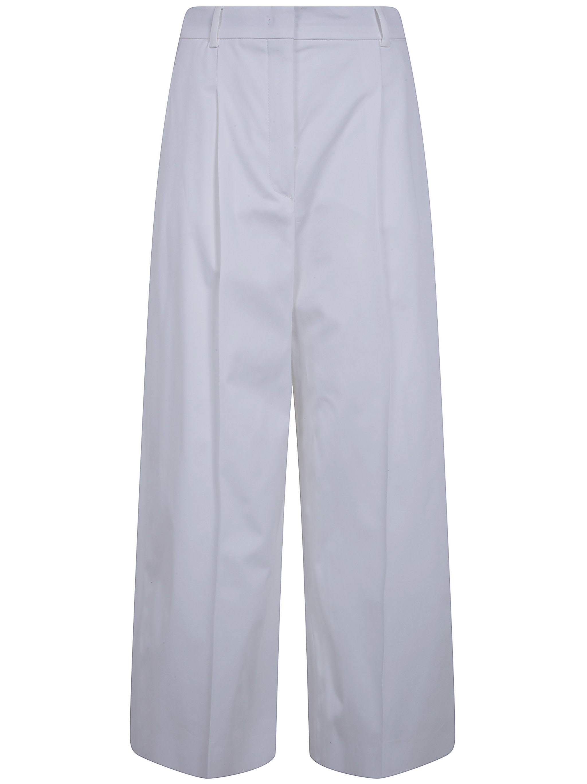 Max Mara MAX MARA STUDIO "Tequila" Cotton Wide Leg Trousers　MAX MARA STUDIO "Tequila" コットン ワイドレッグ パンツ