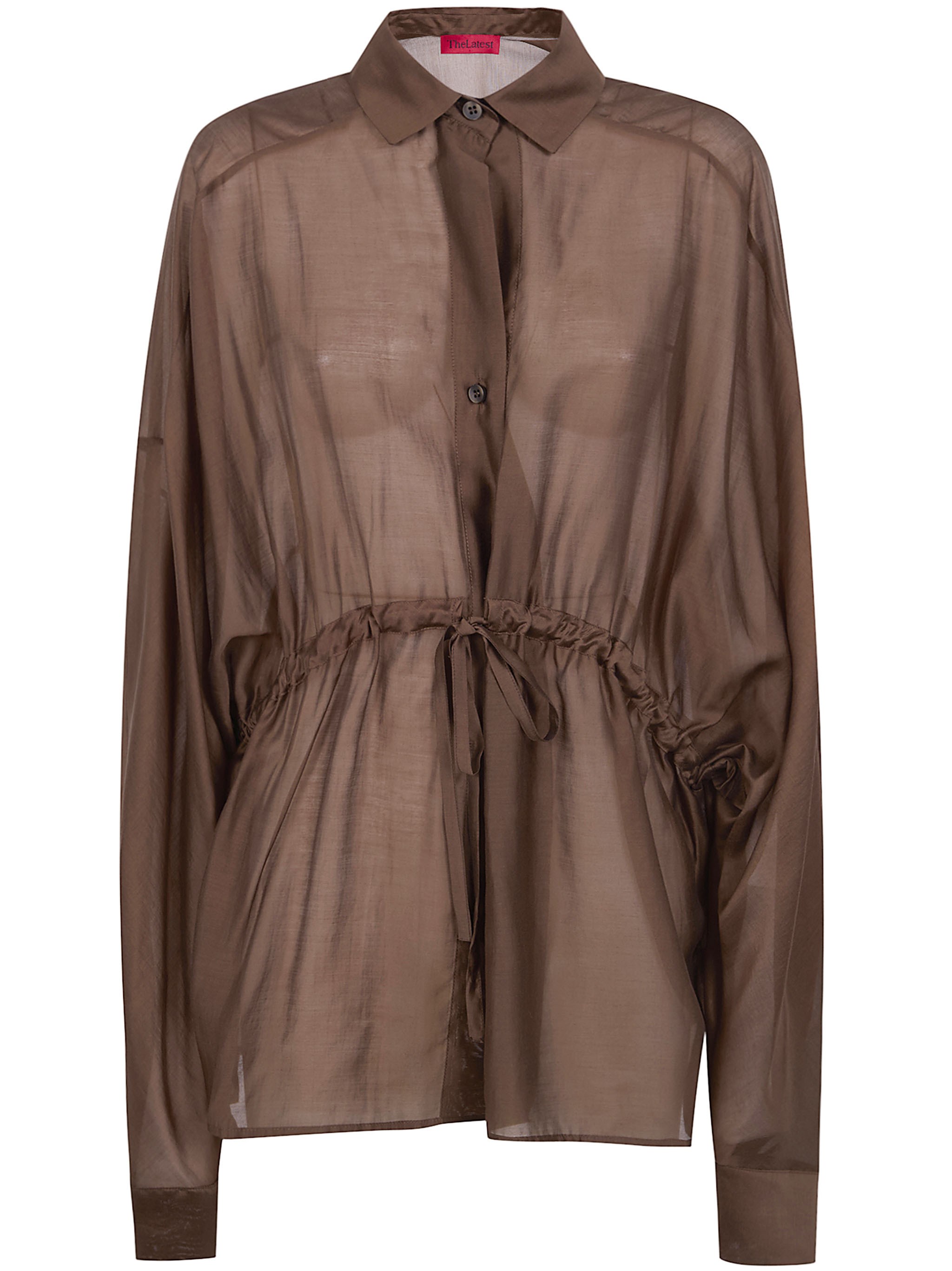 The Latest Dalida Light Mussola Shirt In Brown