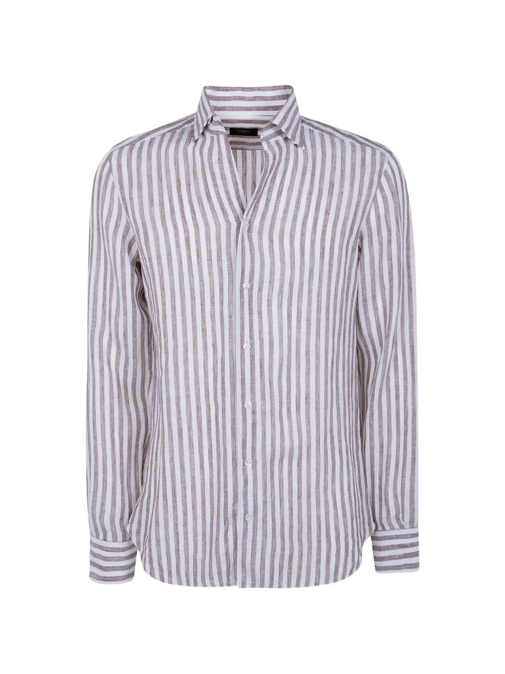 BARBA NAPOLI Classic Linen Stripes Shirt